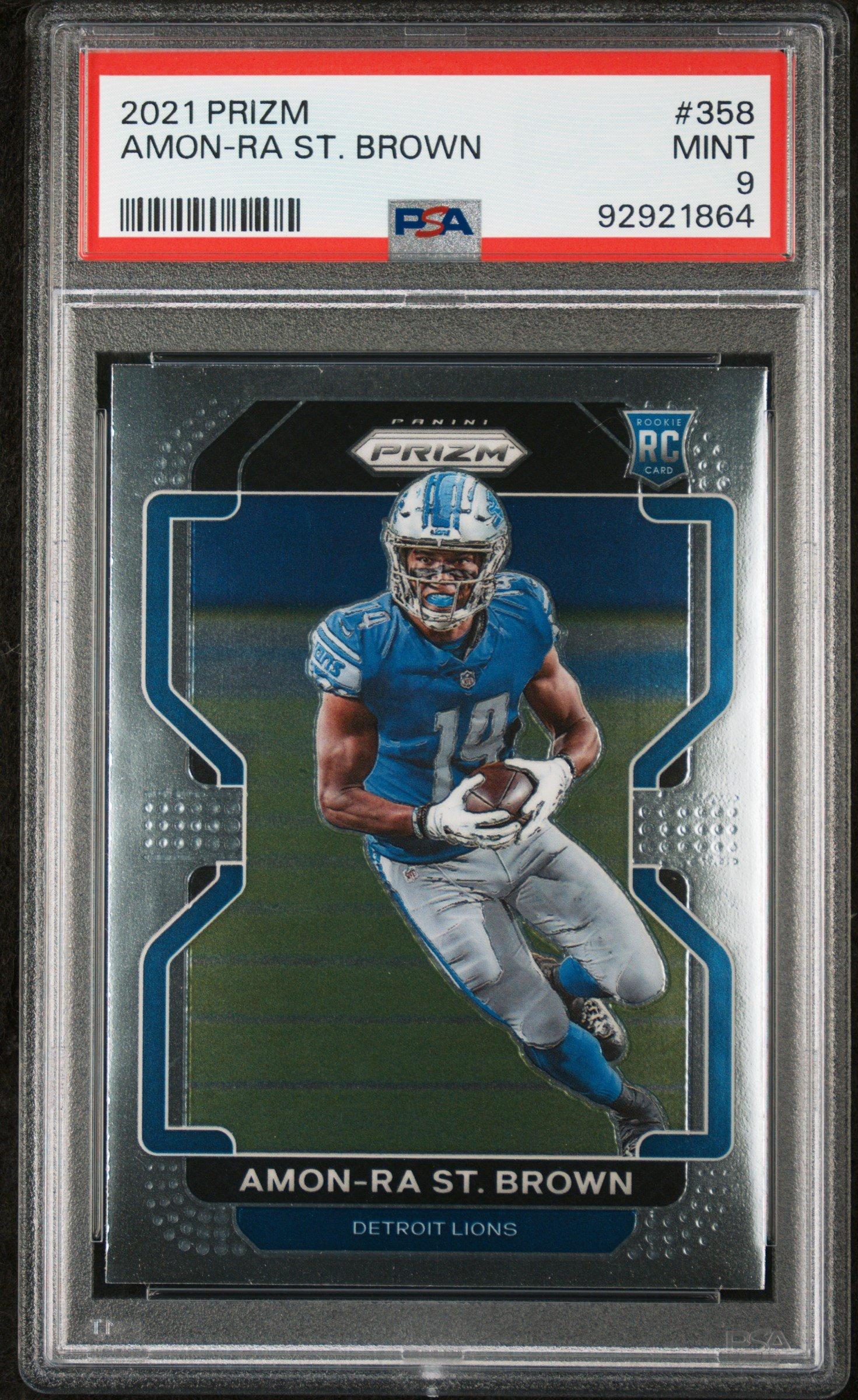 2021 Panini Prizm 358 Amon-ra St. Brown PSA 9