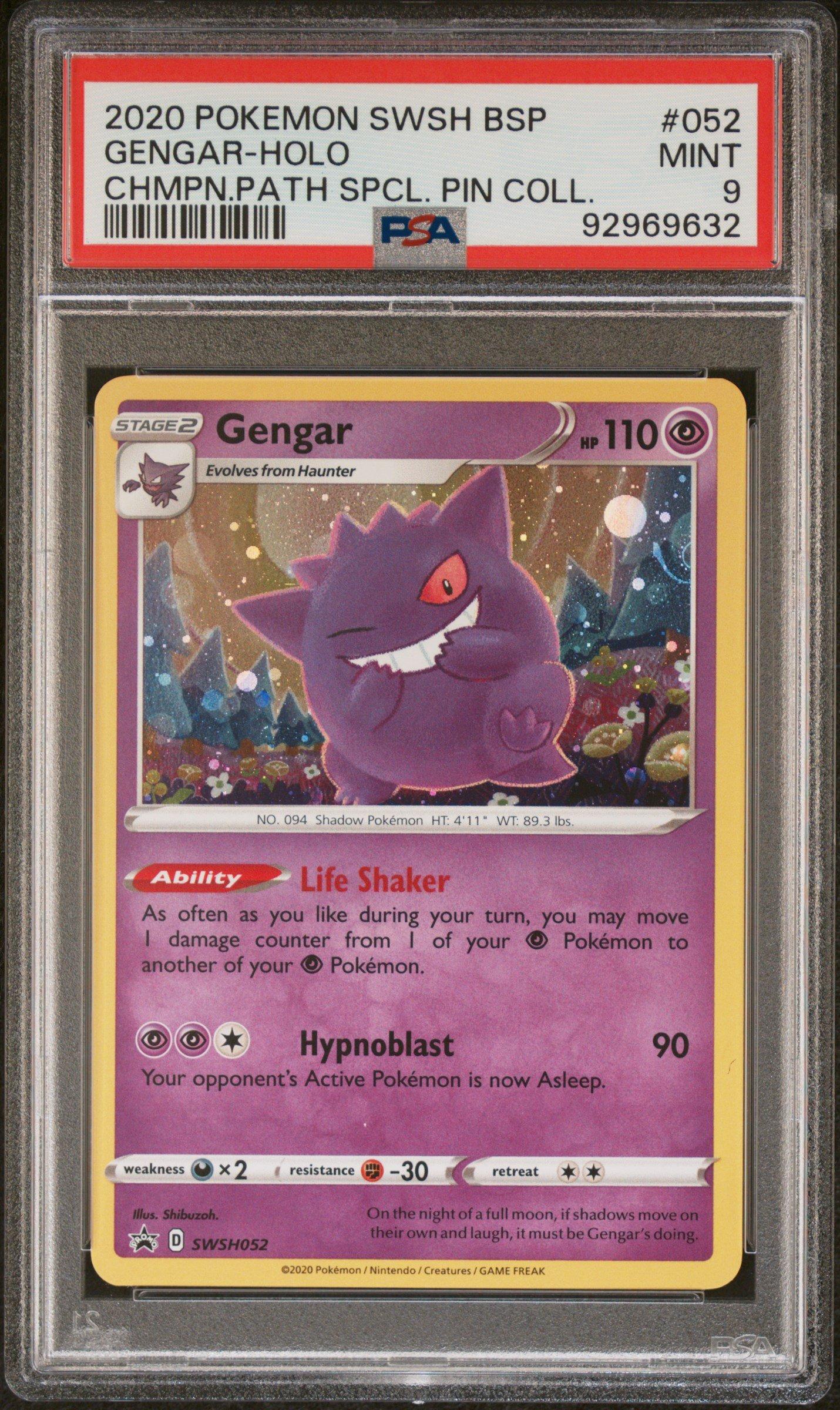2020 Pokemon Swsh Black Star Promo 052 Gengar-holo Champion's Path
