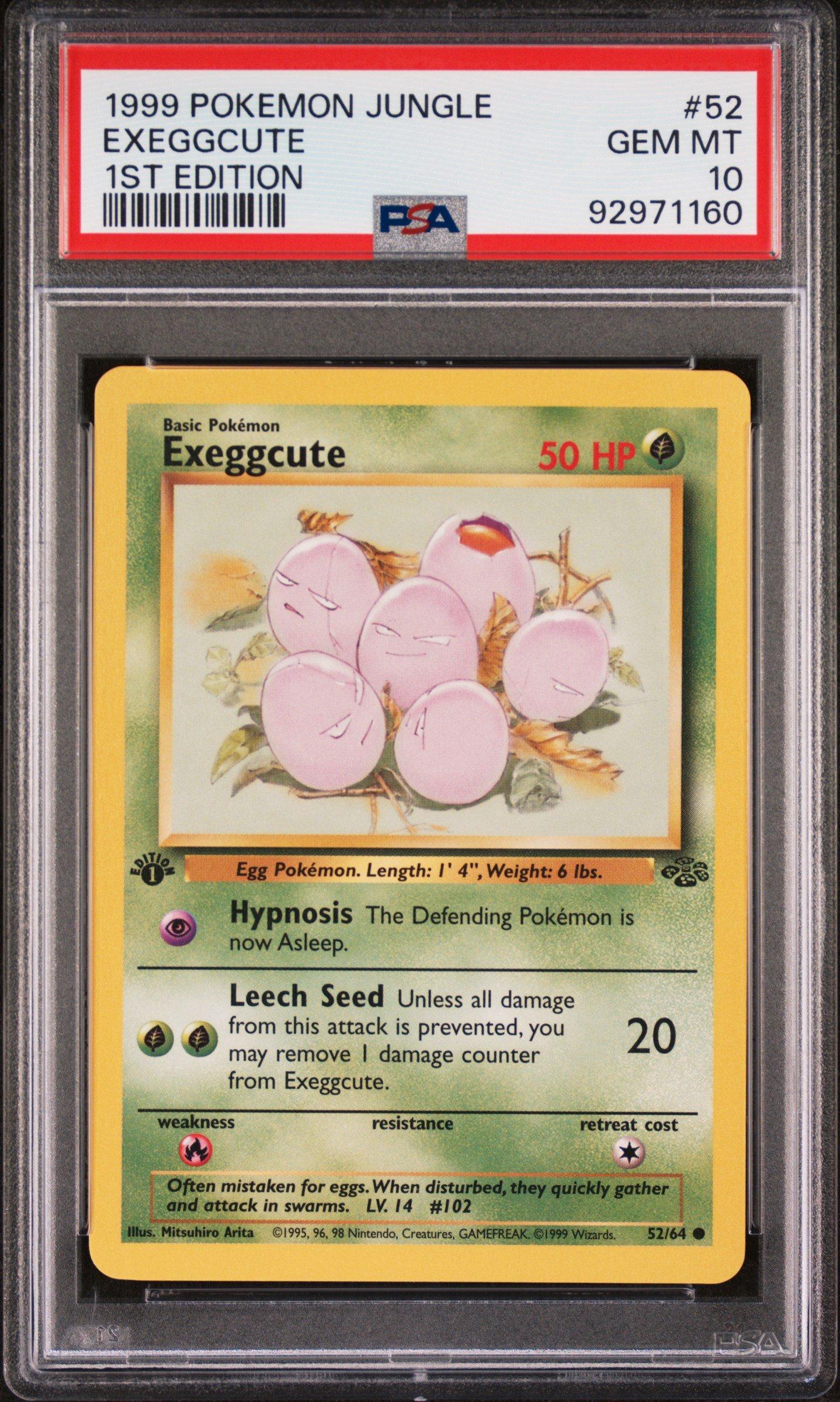 Pokemon Jungle Exeggcute St Edition Psa Gamestop