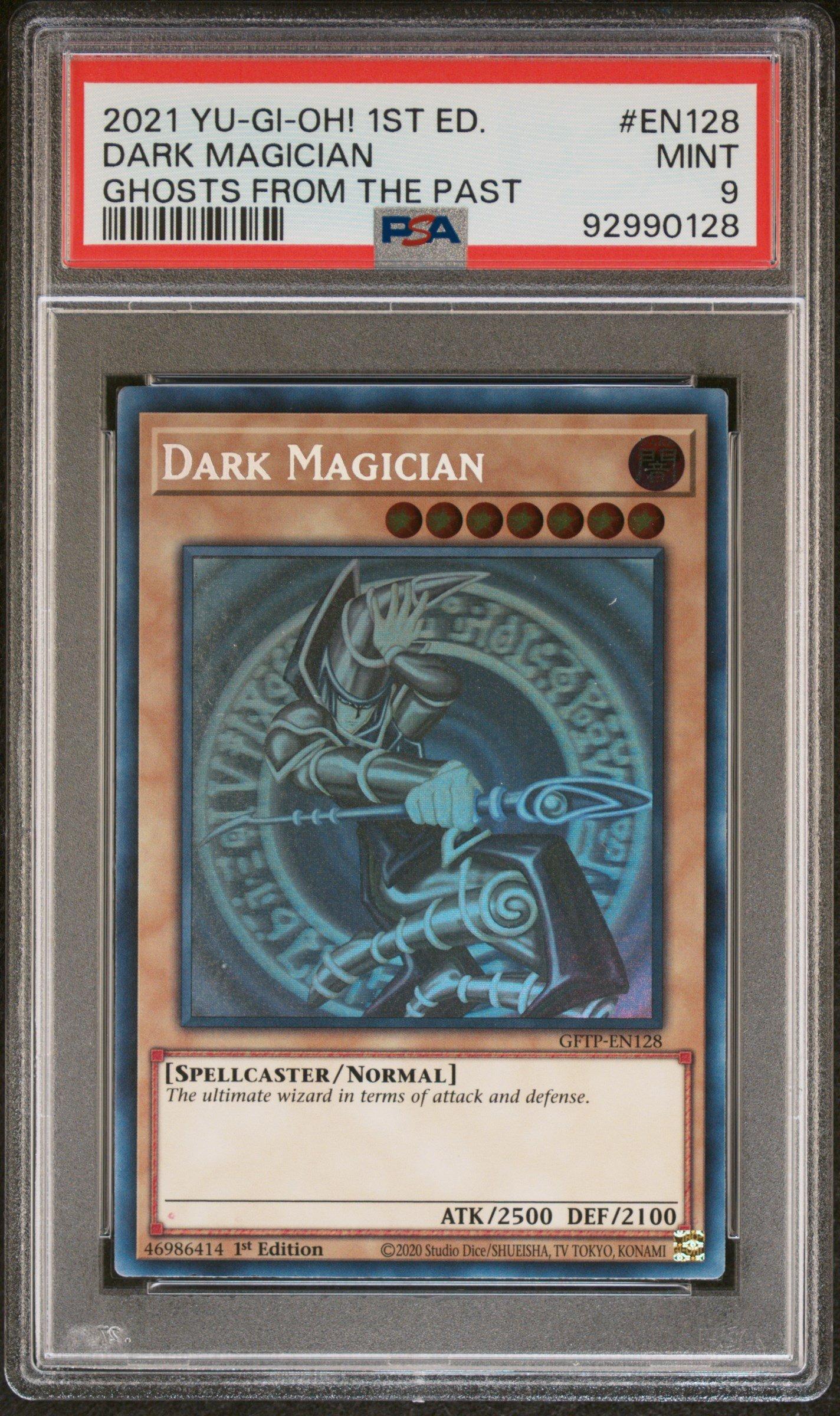 2021 Yu-gi-oh! Ghosts From The Past En128 Dark Magician 1st Edition PSA 9