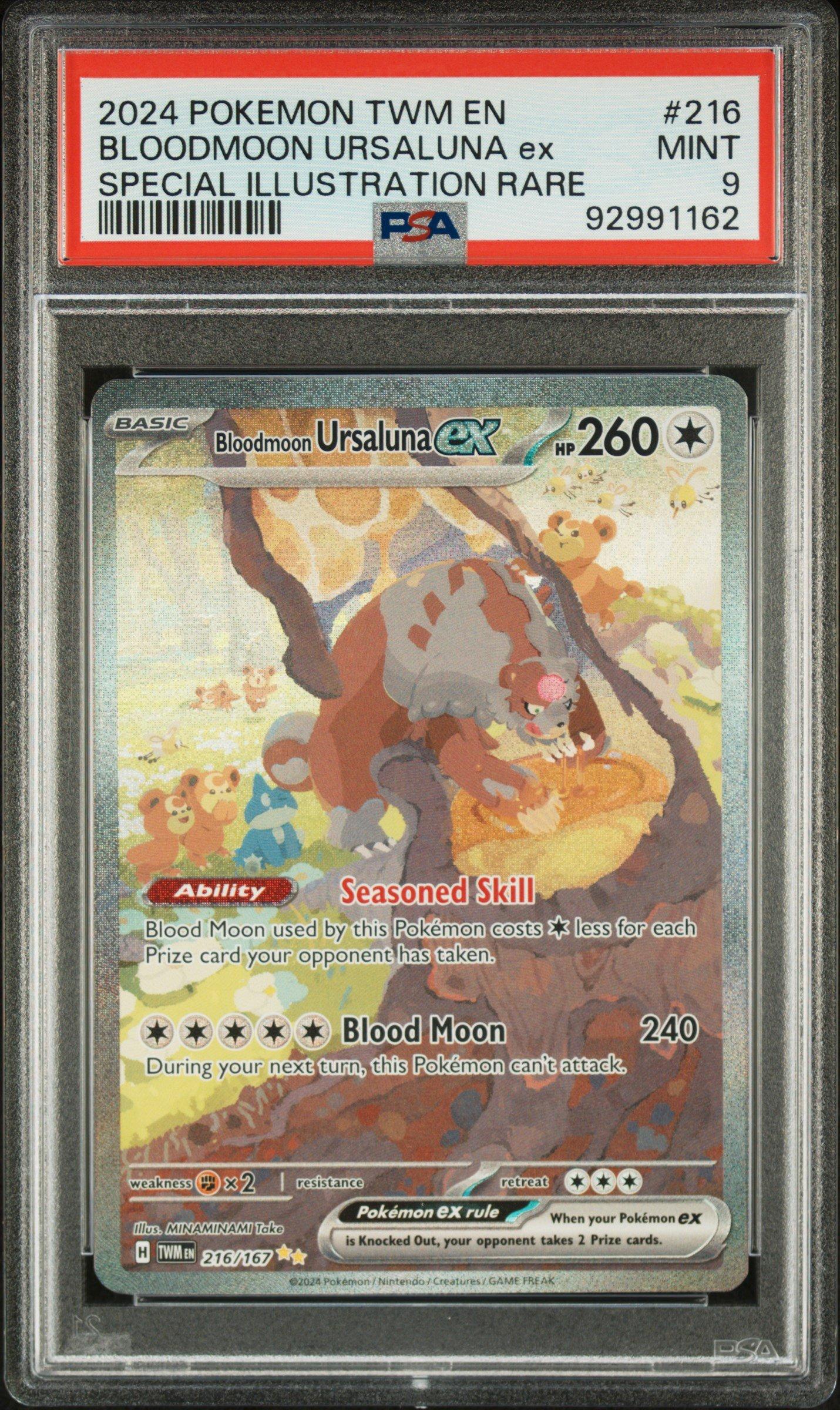 2024 Pokemon Twm En-twilight Masquerade 216 Bloodmoon Ursaluna Ex