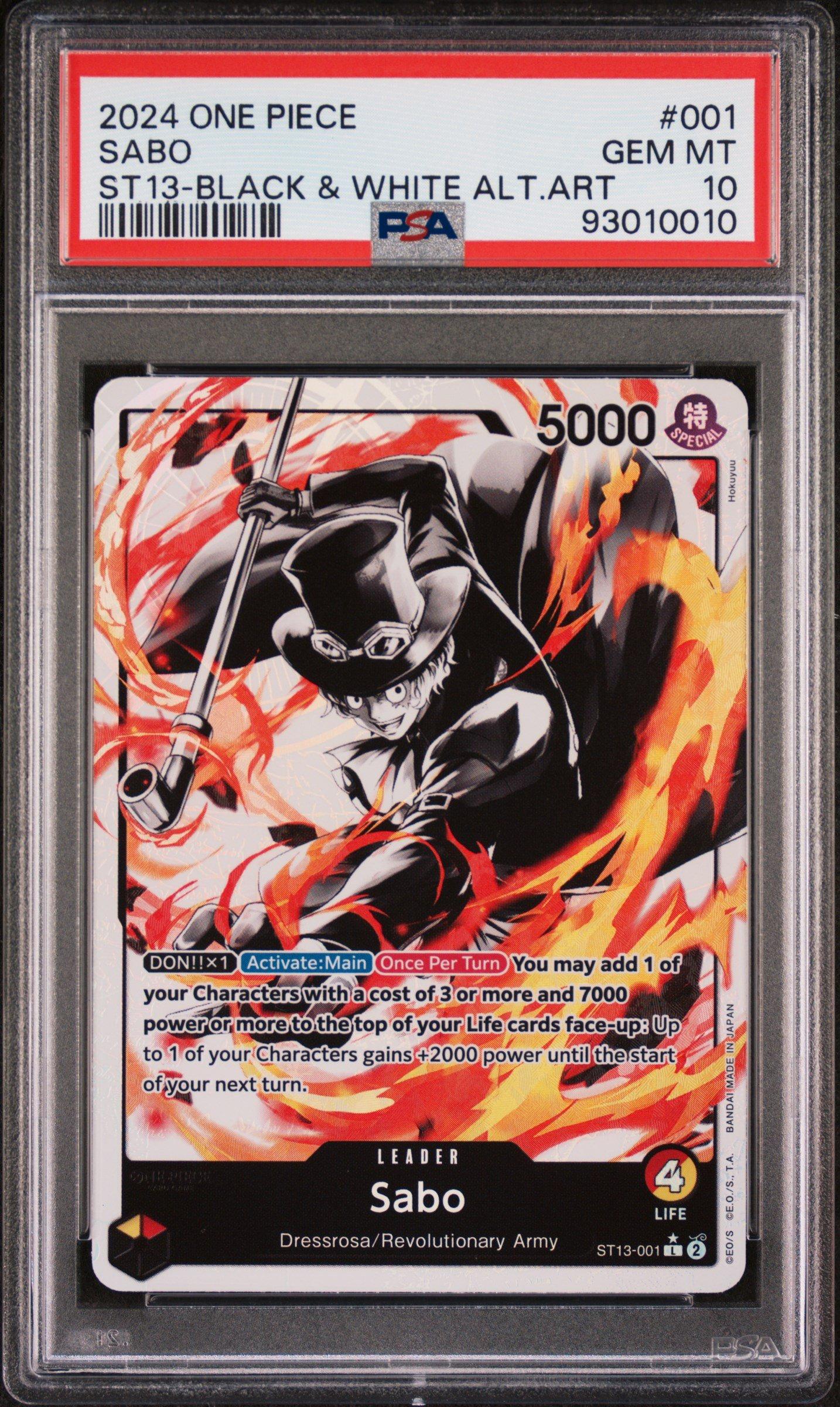 2024 One Piece Ultra Deck-the Three Brothers 001 Sabo Black 