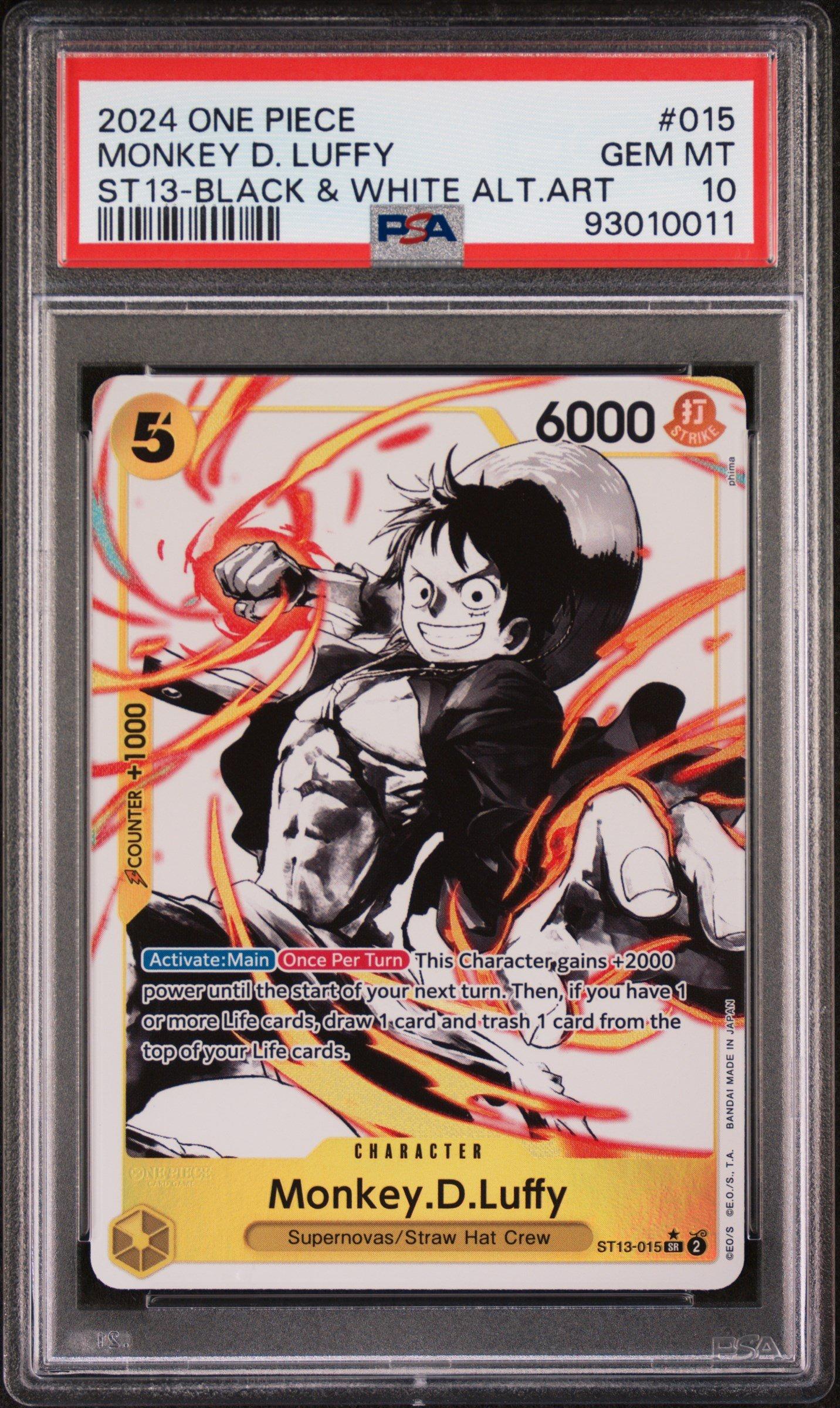 2024 One Piece Ultra Deck-the Three Brothers Monkey D. Luffy PSA 10