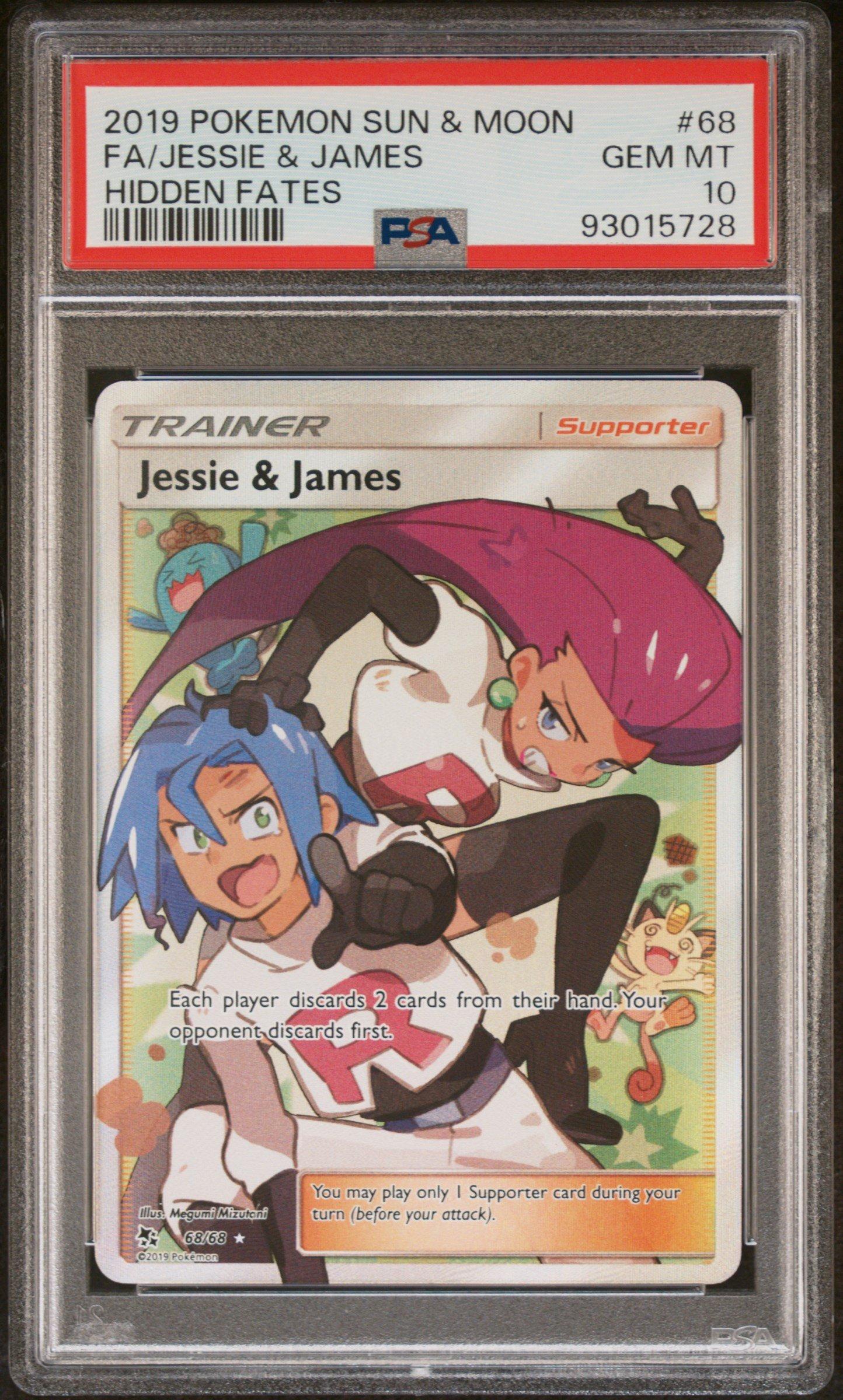 2019 Pokemon Sun & Moon Hidden Fates 68 Full Art/jessie & James