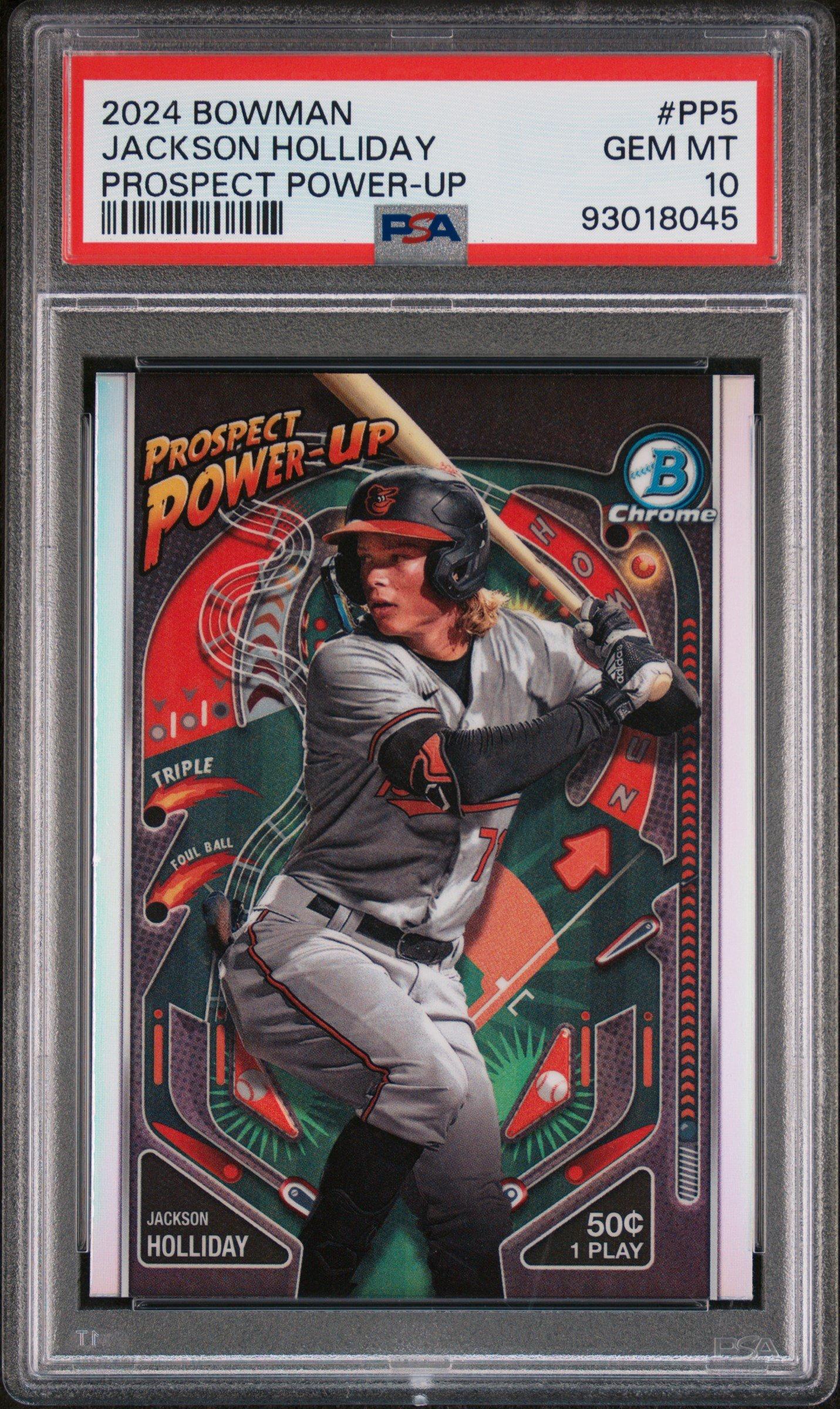 2024 Bowman Prospect Powerup Pp5 Jackson Holliday PSA 10 GameStop