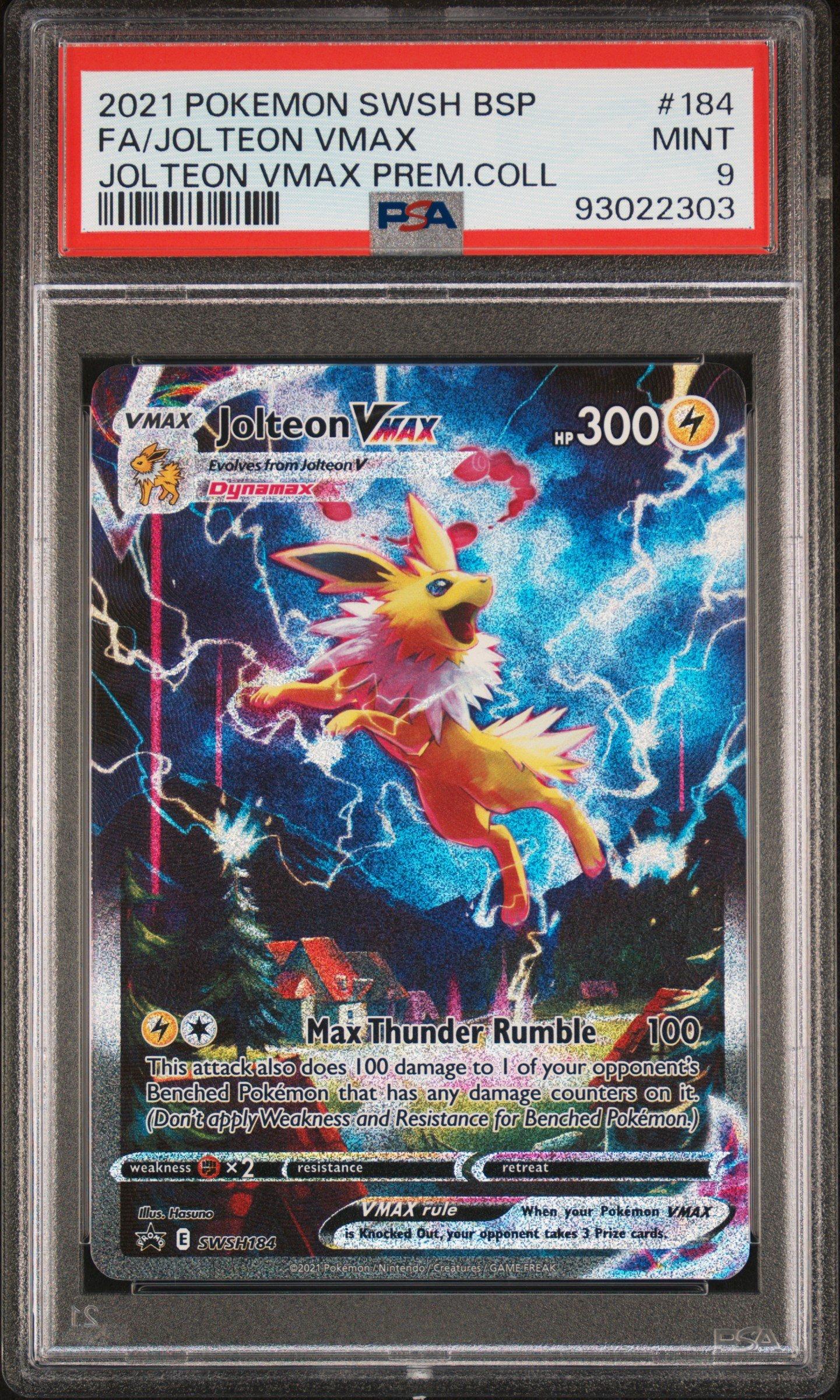 2021 Pokemon Swsh Black Star Promo 184 Full Art/jolteon Vmax