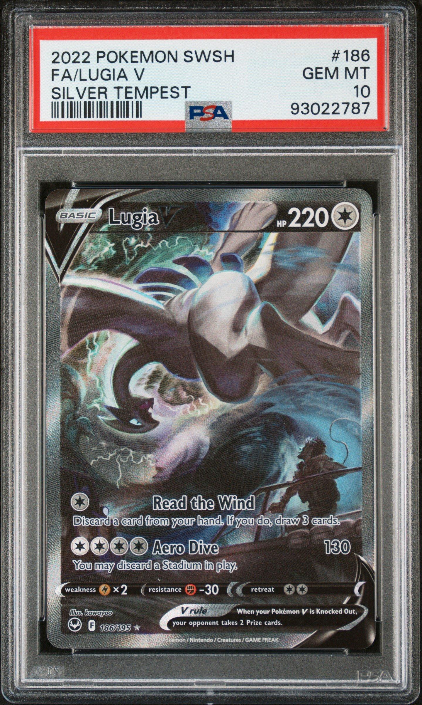 2022 Pokemon Sword & Shield Silver Tempest 186 Full Art/lugia V