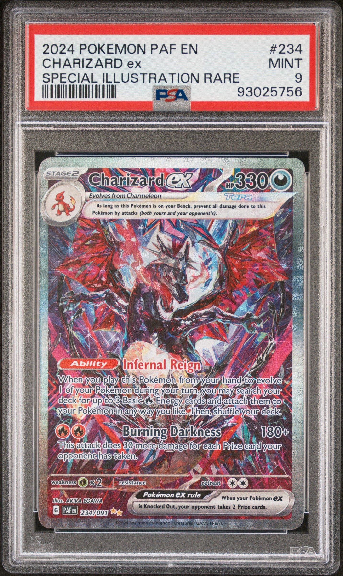2024 Pokemon Paf En-paldean Fates 234 Charizard Ex Special
