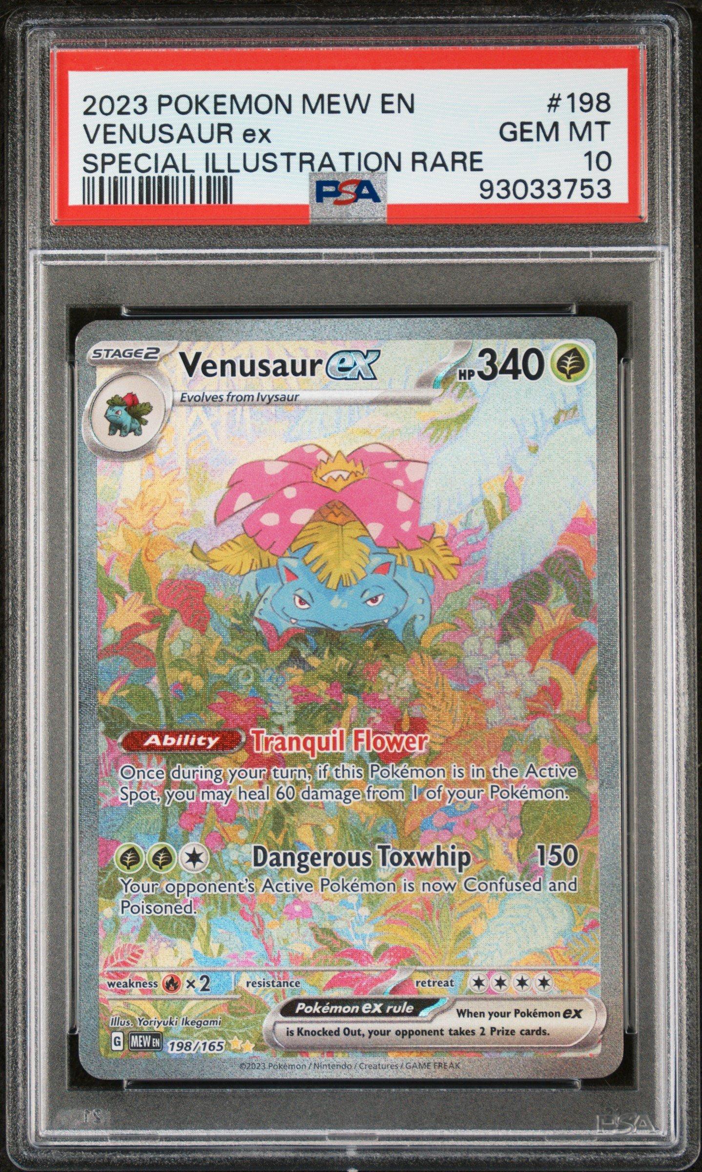 2023 Pokemon Mew En-151 198 Venusaur Ex Special Illustration Rare