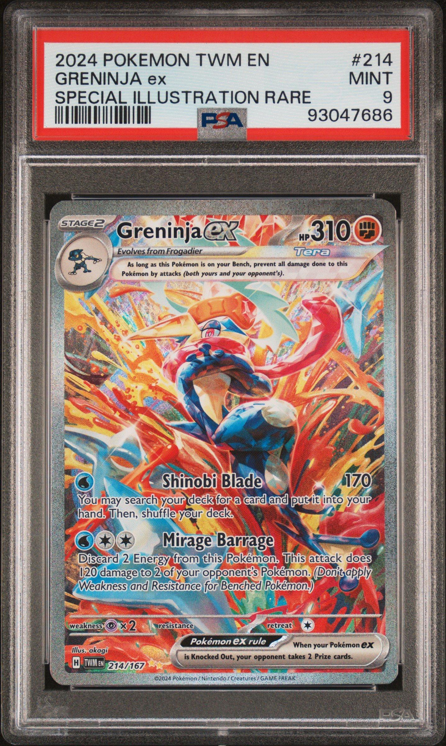 2024 Pokemon Twm En-twilight Masquerade 214 Greninja Ex Special