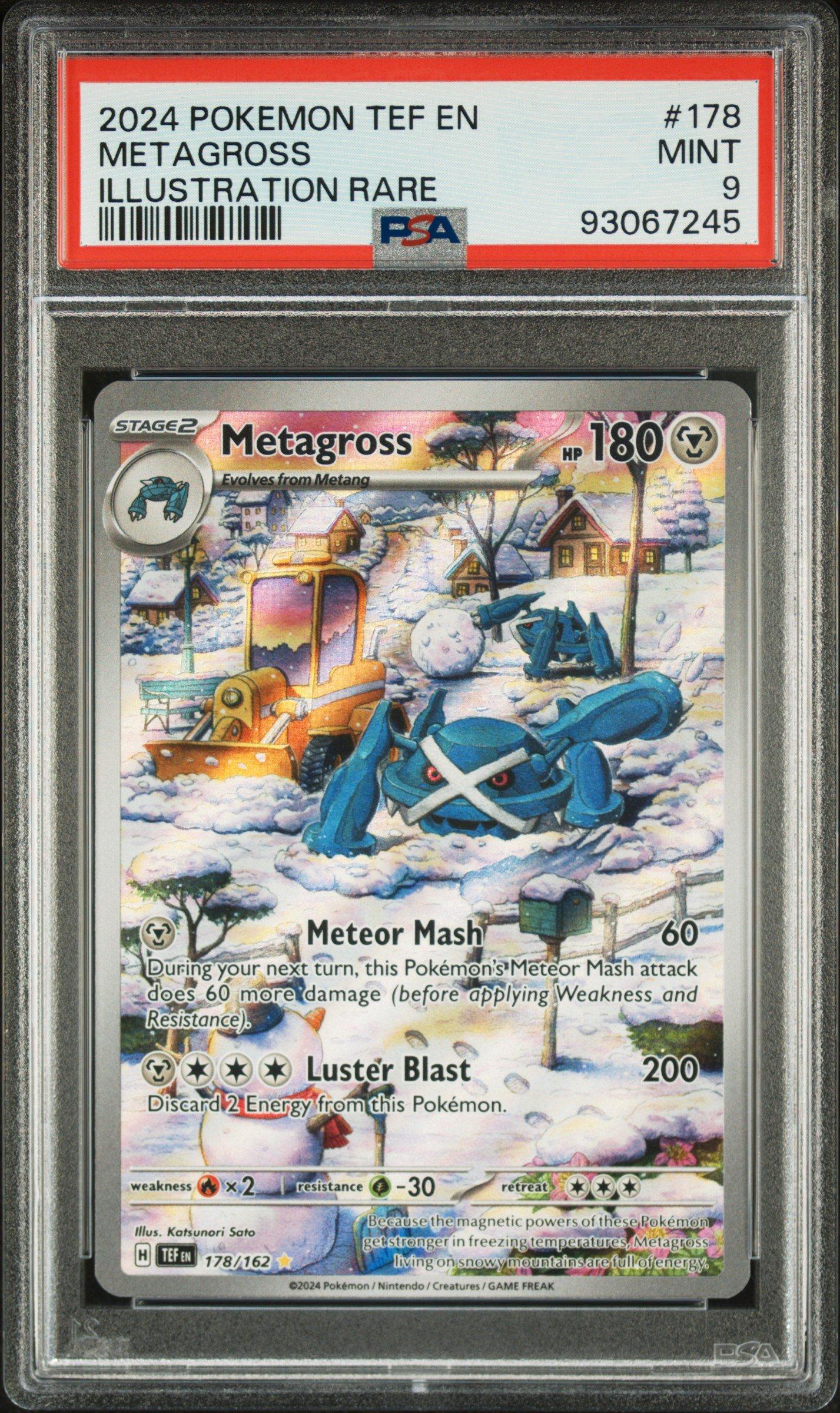 2024 Pokemon Tef En-temporal Forces 178 Metagross Illustration