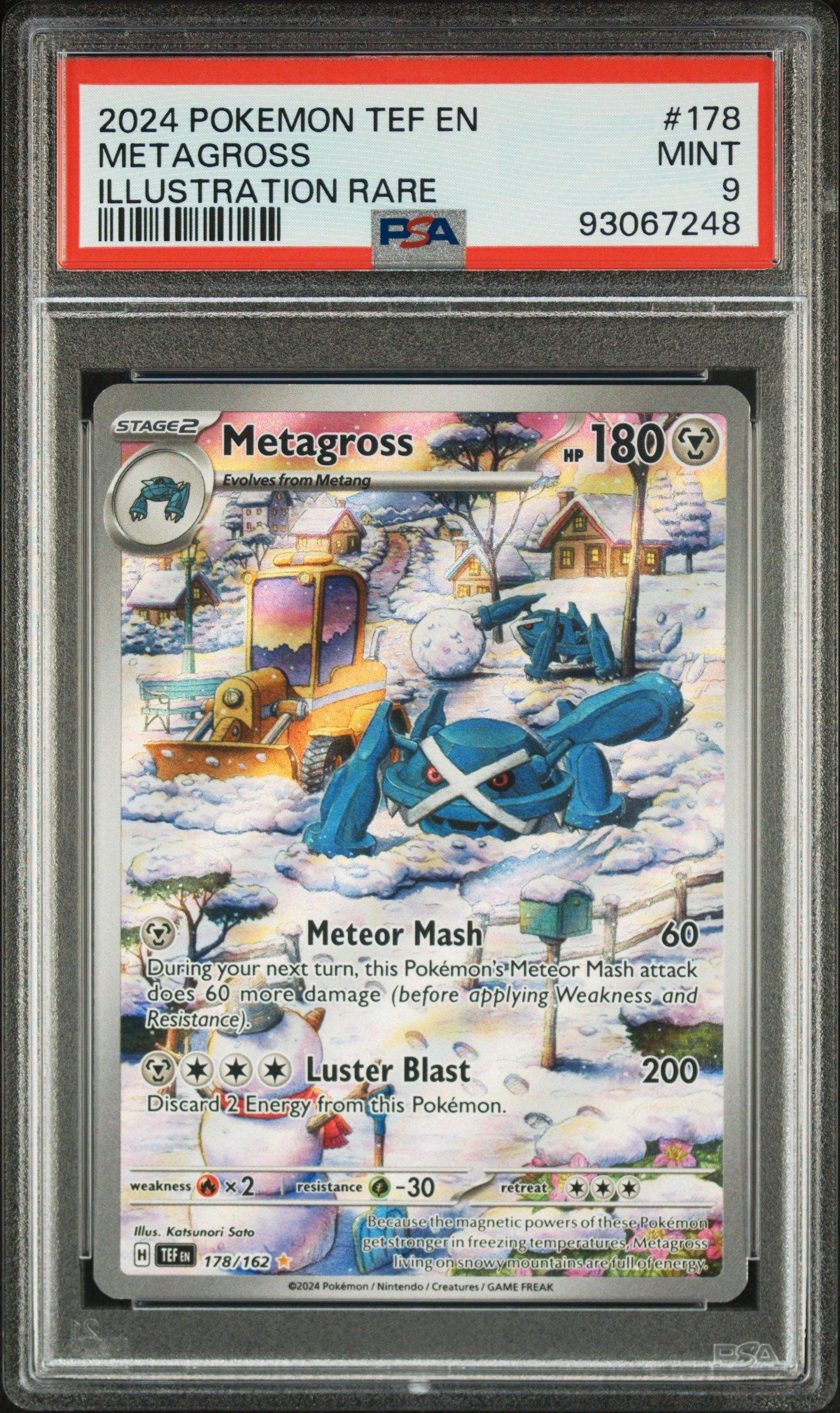 2024 Pokemon Tef En-temporal Forces 178 Metagross Illustration