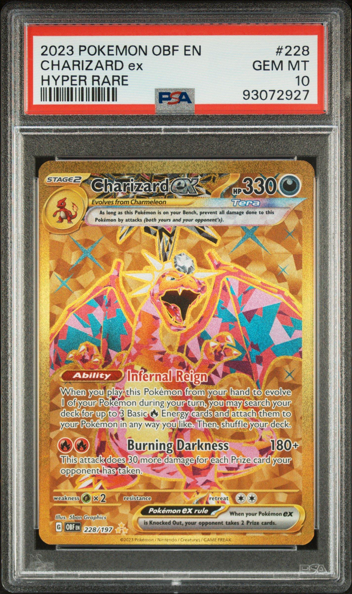 【PSA10】 2023 Pokemon Obf En-obsidian Flames 228 Charizard Ex Hyper Rare