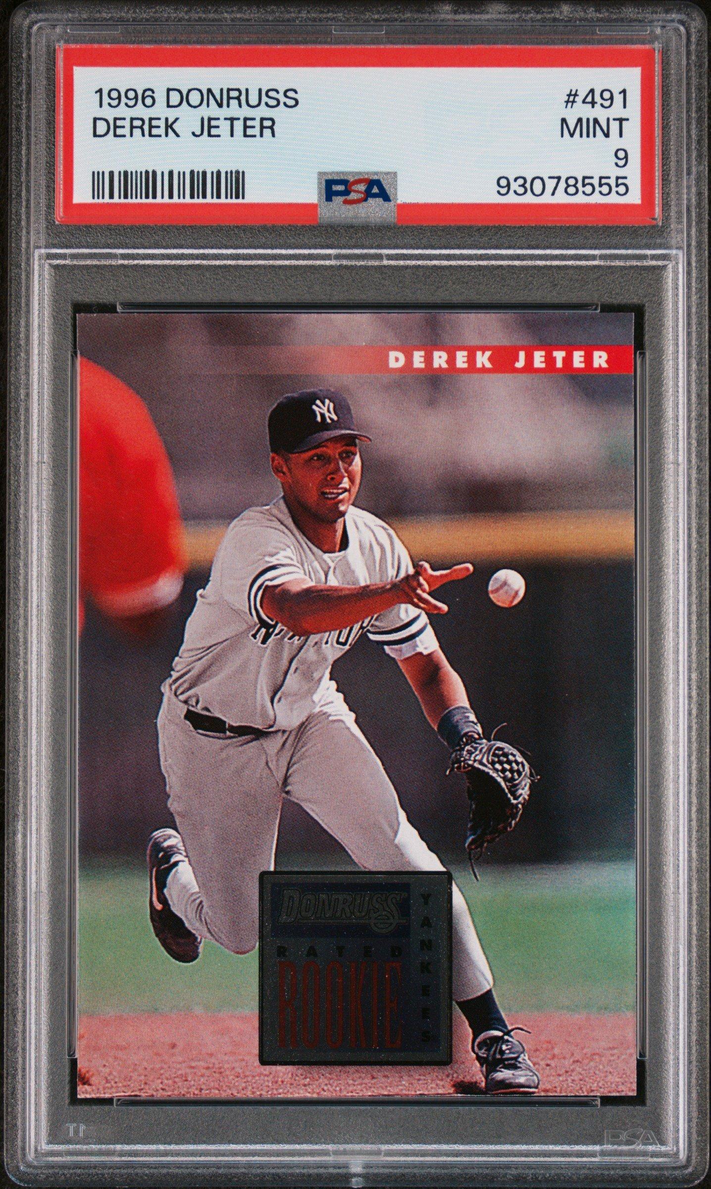 1996 Donruss 491 Derek Jeter PSA 9