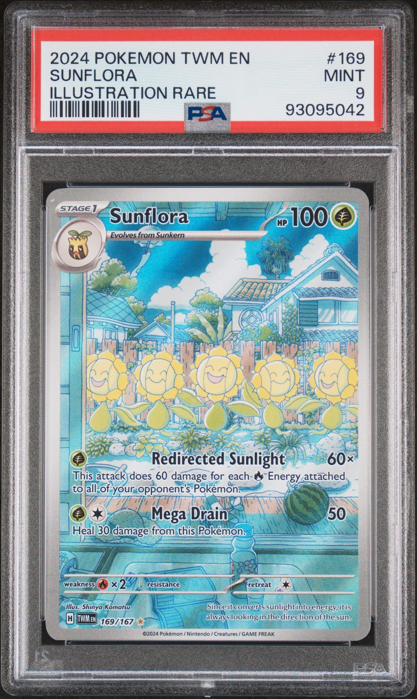 2024 Pokemon Twm En-twilight Masquerade 169 Sunflora Illustration