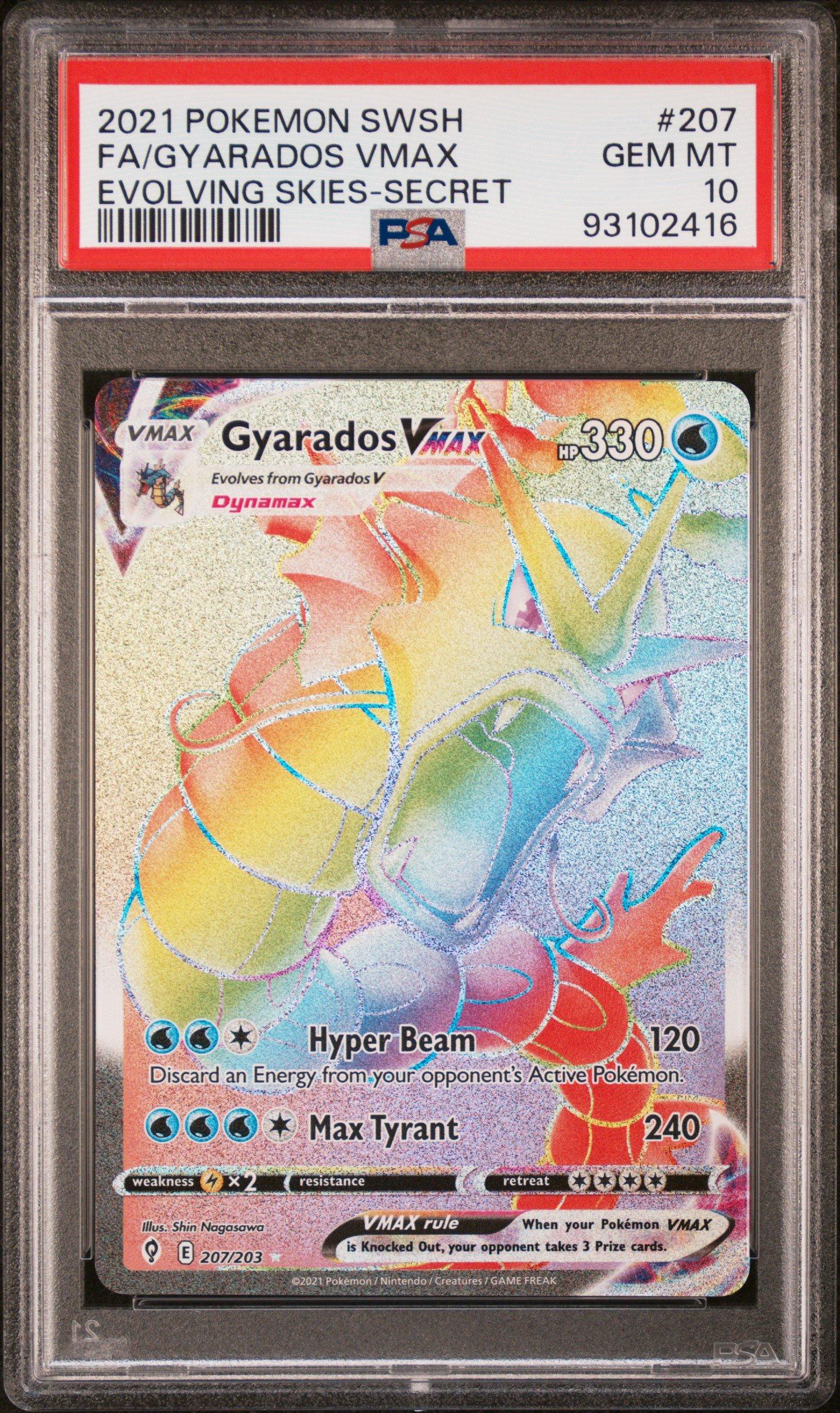 2021 Pokemon Sword & Shield Evolving Skies 207 Full Art/gyarados