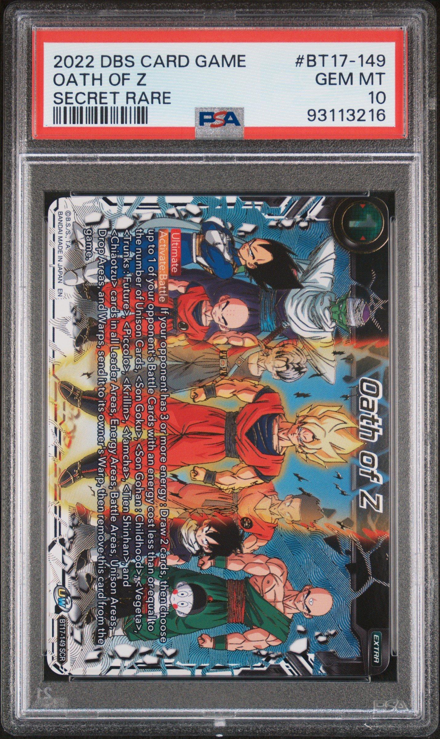 2022 Dragon Ball Super Series 17 Ultimate Squad Bt17-149 Oath Of Z