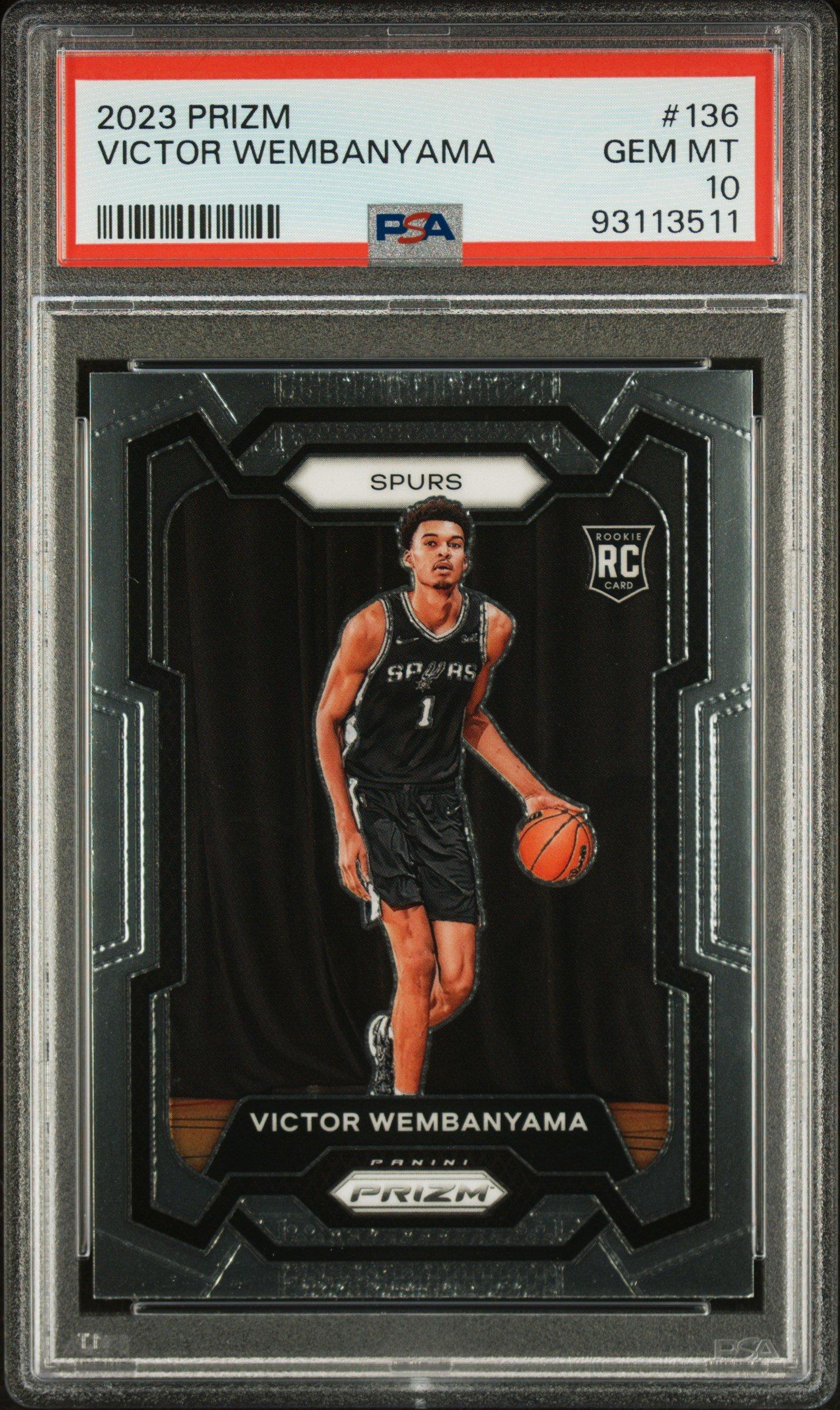 2023 Panini Prizm 136 Victor Wembanyama PSA 10 Graded Card | GameStop
