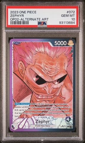 2023 One Piece Op02-paramount War 072 Zephyr Alternate Art