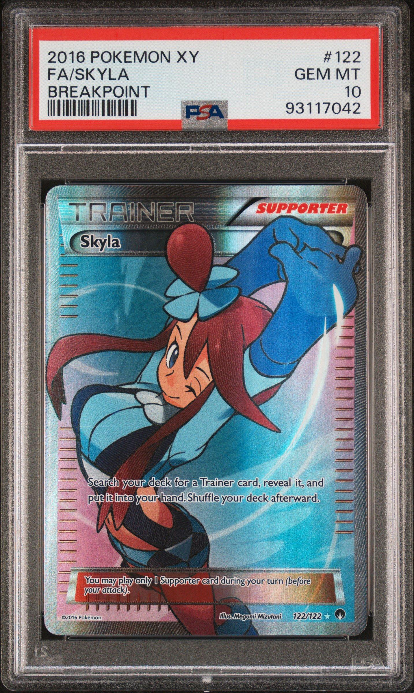2016 Pokemon Xy Breakpoint 122 Full Art/skyla PSA 10 Graded Card