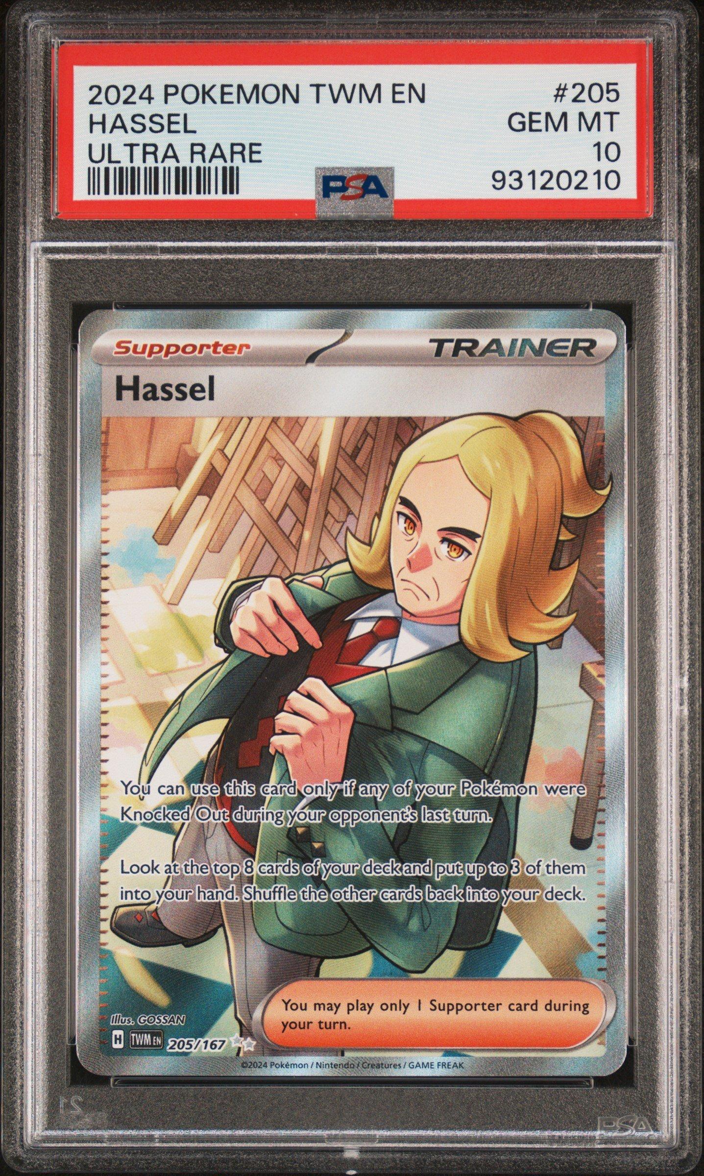 2024 Pokemon Twm En-twilight Masquerade 205 Hassel Ultra Rare PSA 10