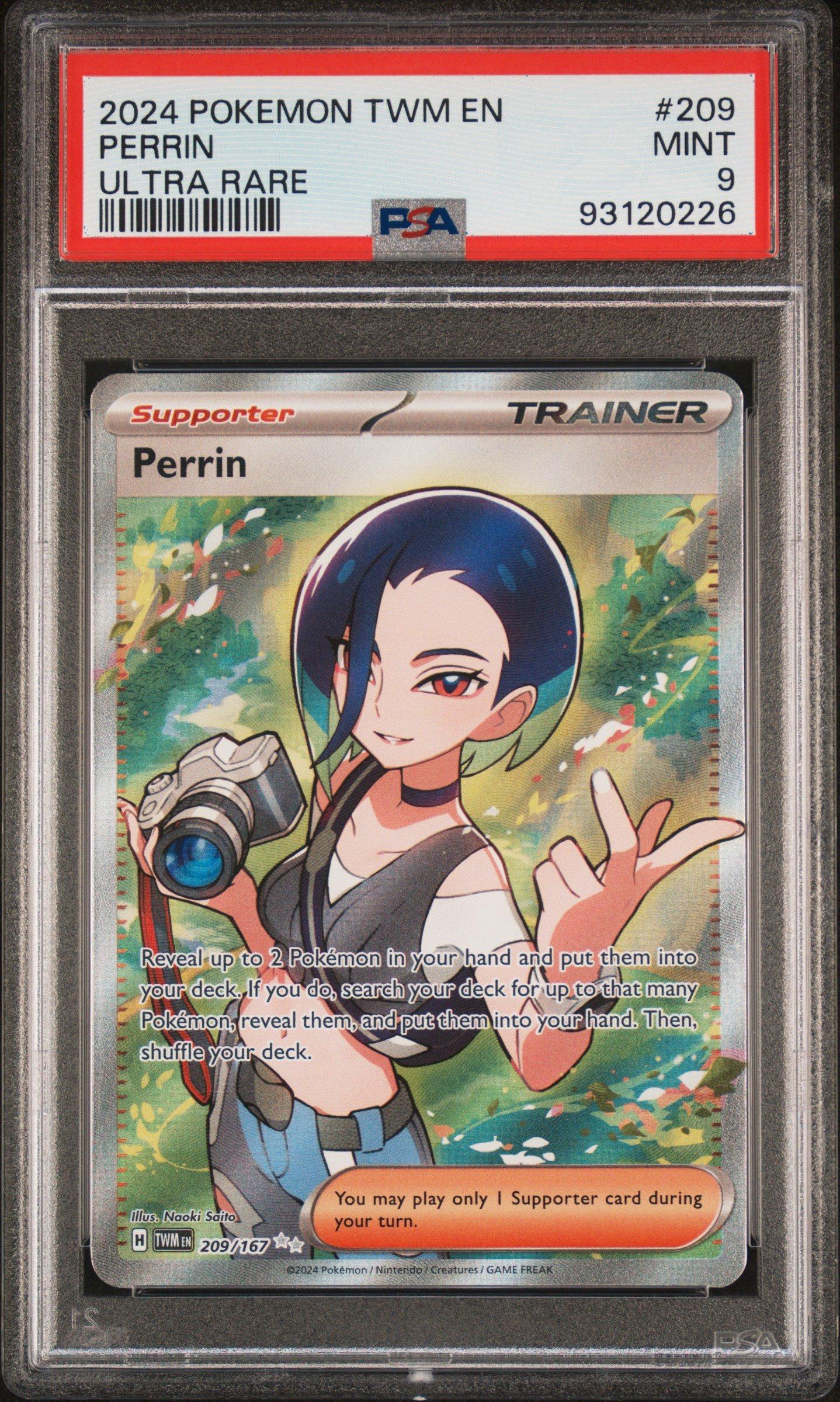 perrin pokemon card full art Pokemon Scarlet & Violet Twilight Masquerade Ultra Rare Perrin #209