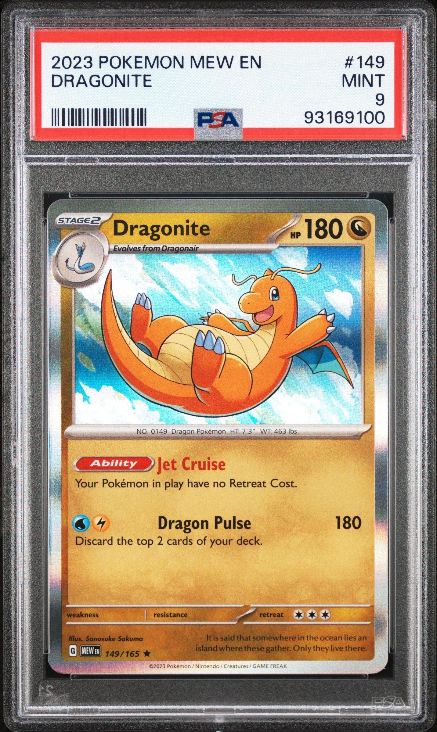 2023 Pokemon Mew En-151 149 Dragonite PSA 9 Graded Card | GameStop
