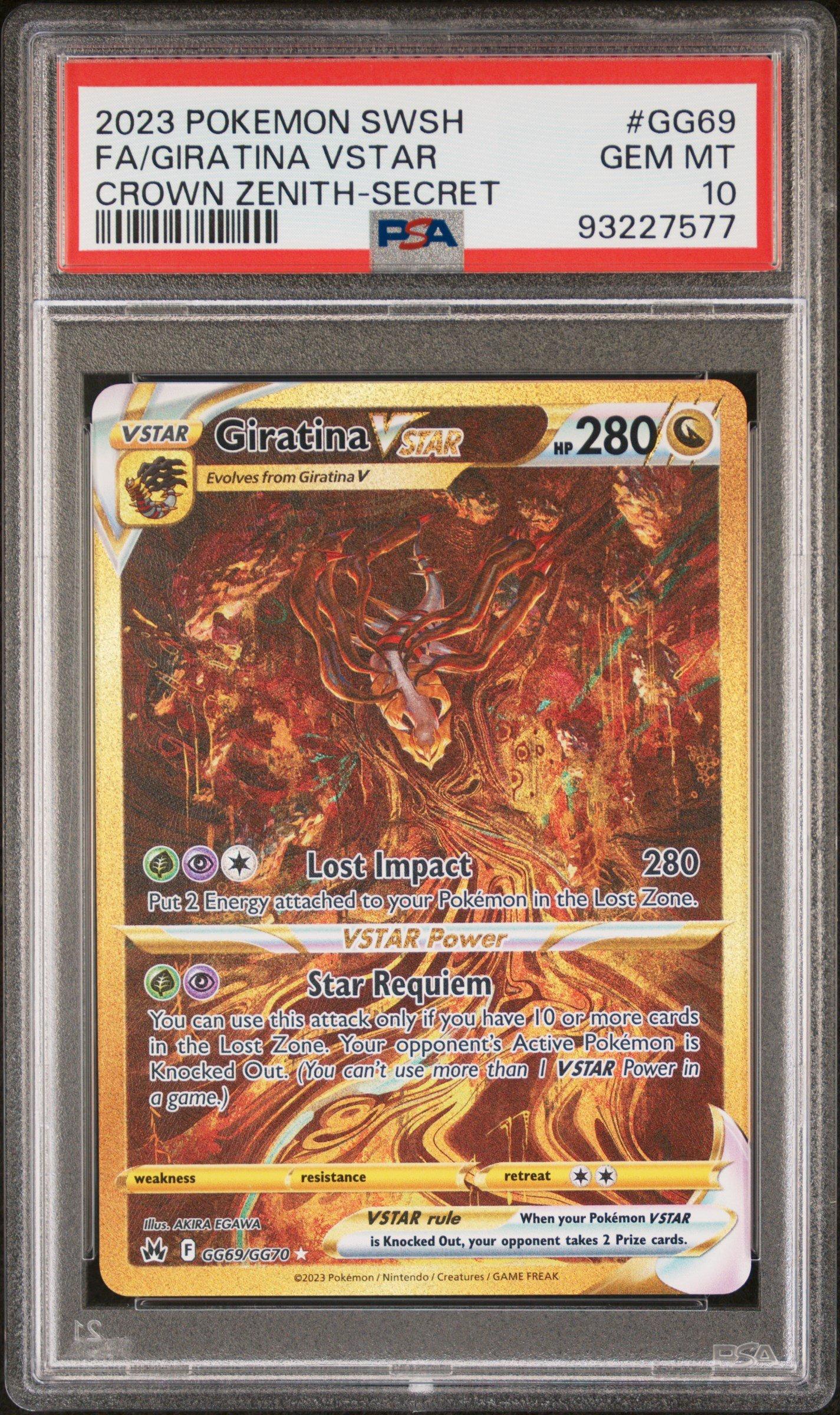 Giratina V SR SA psa10 ＋GradedGuard Giratina V SR SA 111/100 S11 Lost Abyss - Pokemon Card