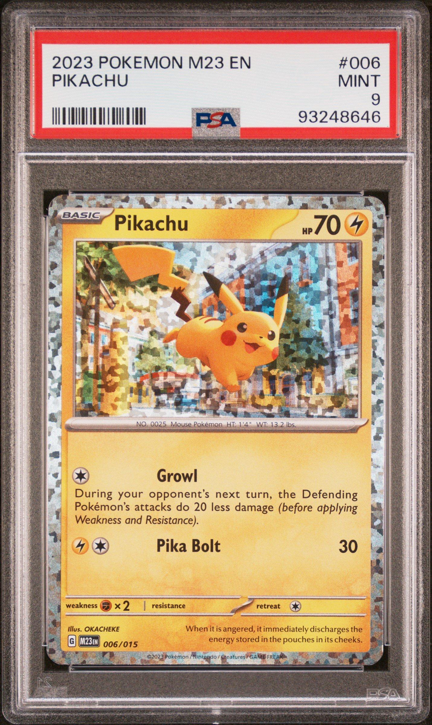 2023 Pokemon M23 En-mcdonald's Collection 006 Pikachu PSA 9 Graded Card |  GameStop