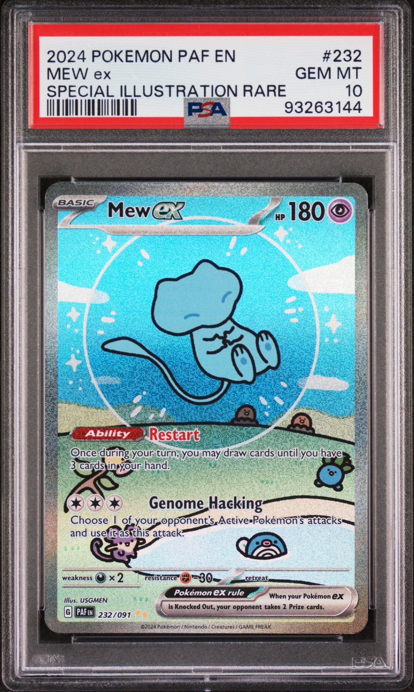2024 Pokemon Paf En-paldean Fates 232 Mew Ex Special Illustration