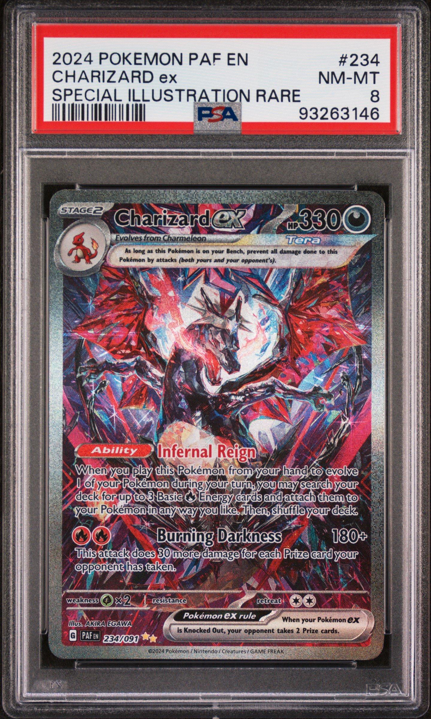 2024 Pokemon Paf En-paldean Fates 234 Charizard Ex Special