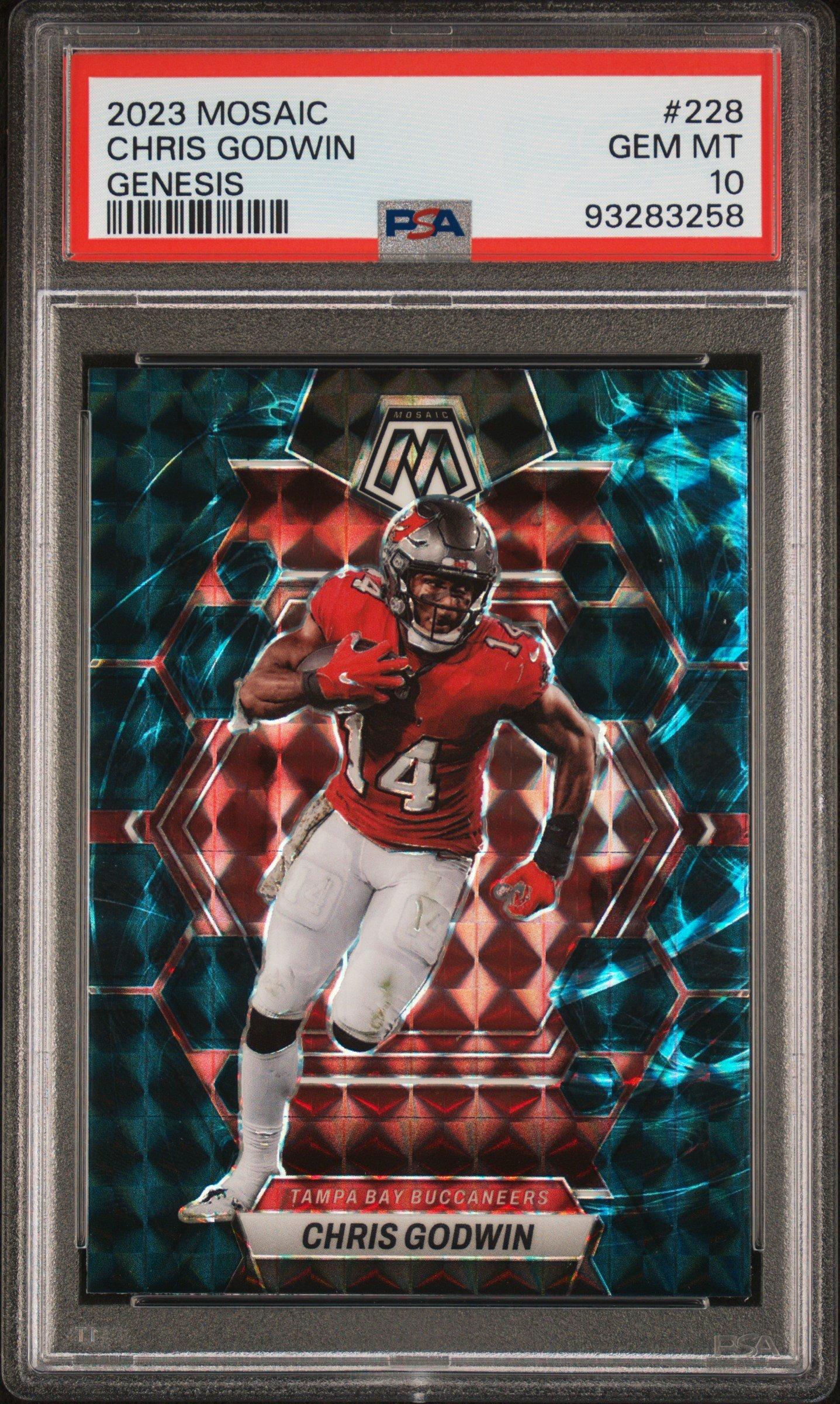 2023 Panini Mosaic 228 Chris Godwin Genesis PSA 10