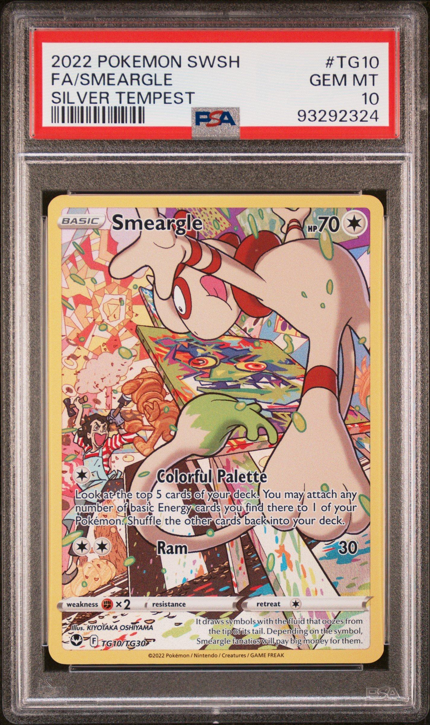 2022 Pokemon Sword & Shield Silver Tempest Tg10 Full Art/smeargle