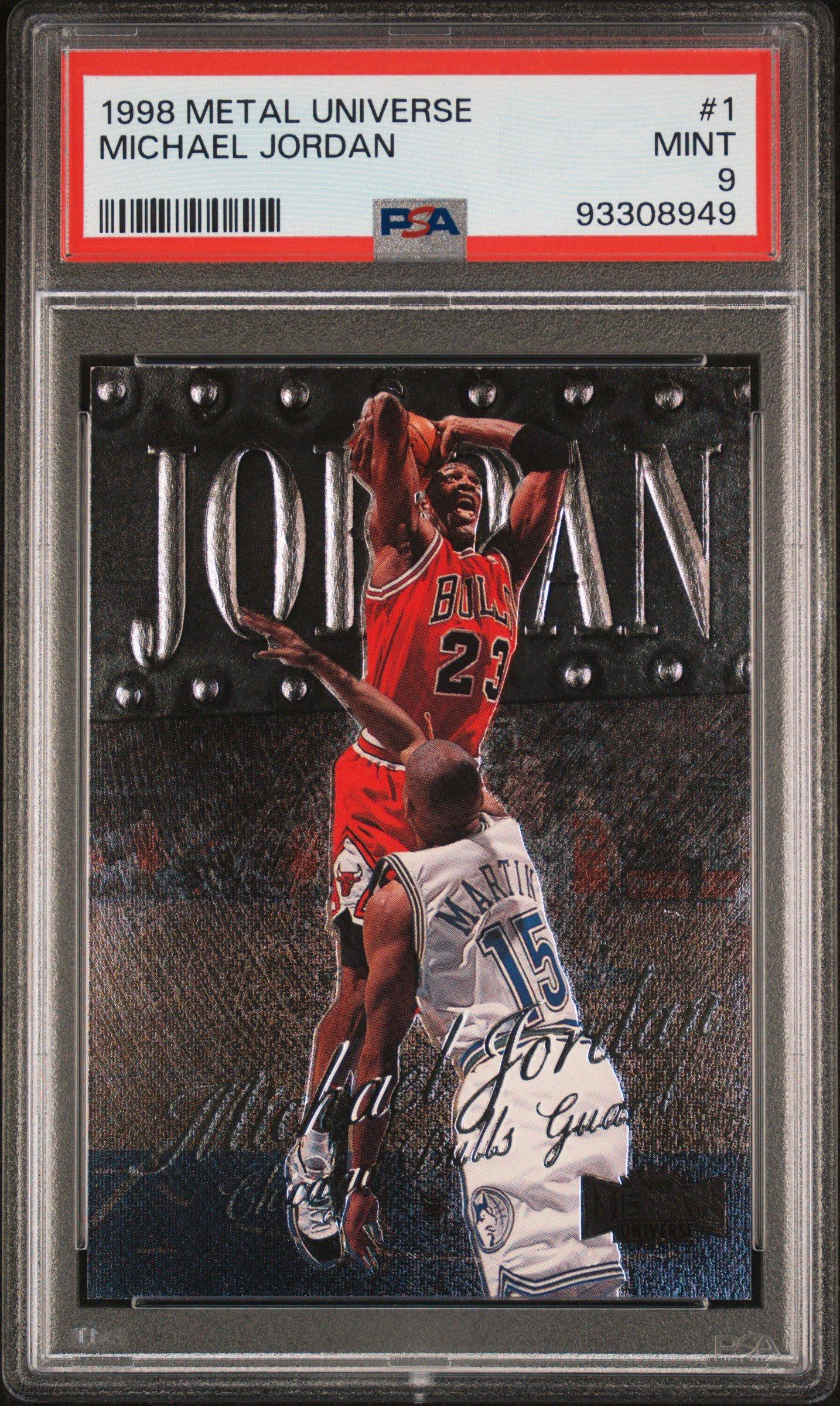 1998 Metal Universe 1 Michael Jordan PSA 9