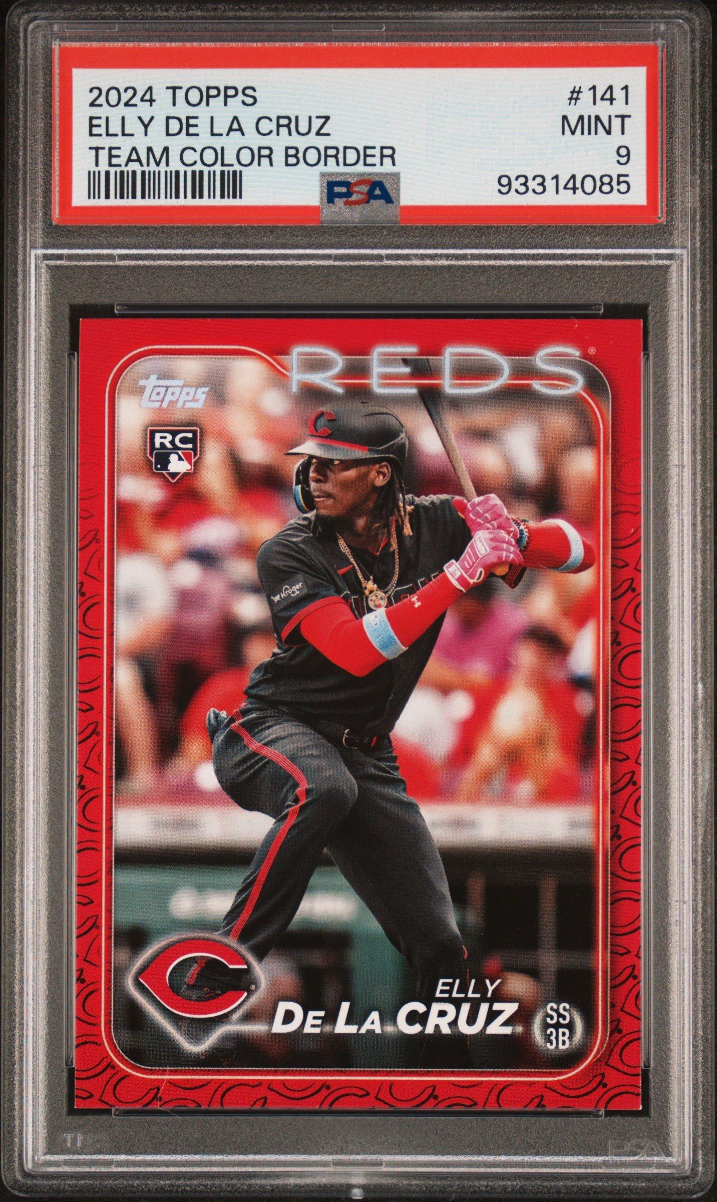 2024 Topps 141 Elly De La Cruz Team Color Border PSA 9
