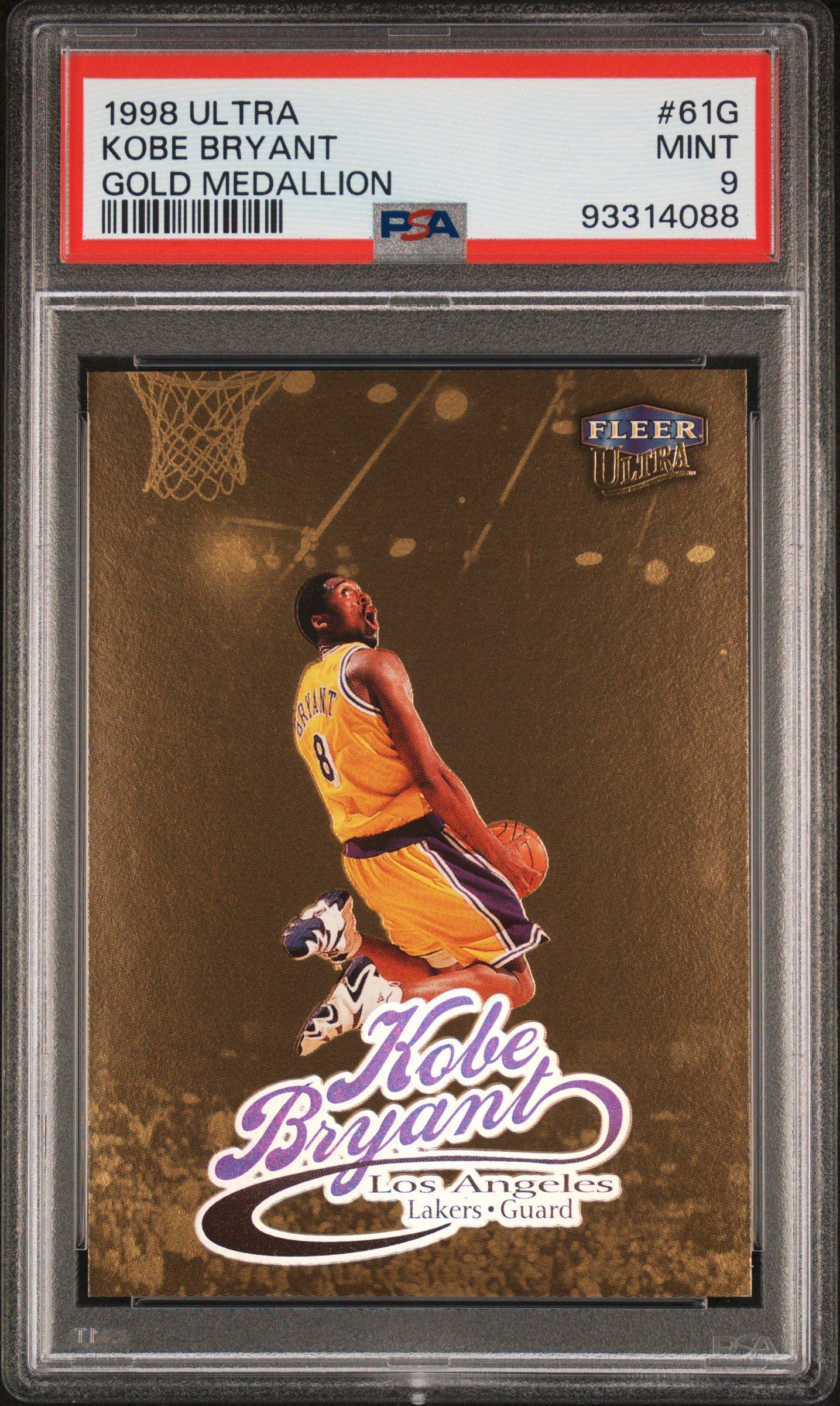 1998 Ultra 61g Kobe Bryant Gold Medallion PSA 9