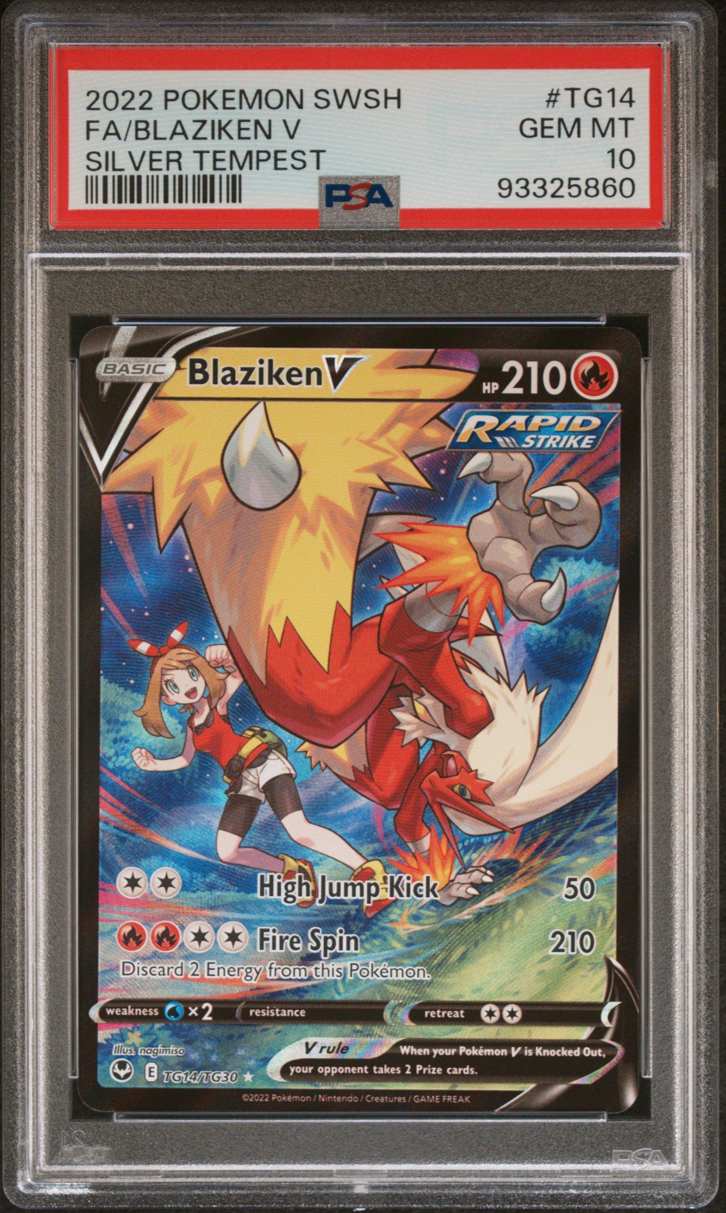 blaziken v pokemon card The Most Valuable TCG Cards end display Blaziken V Full Art -