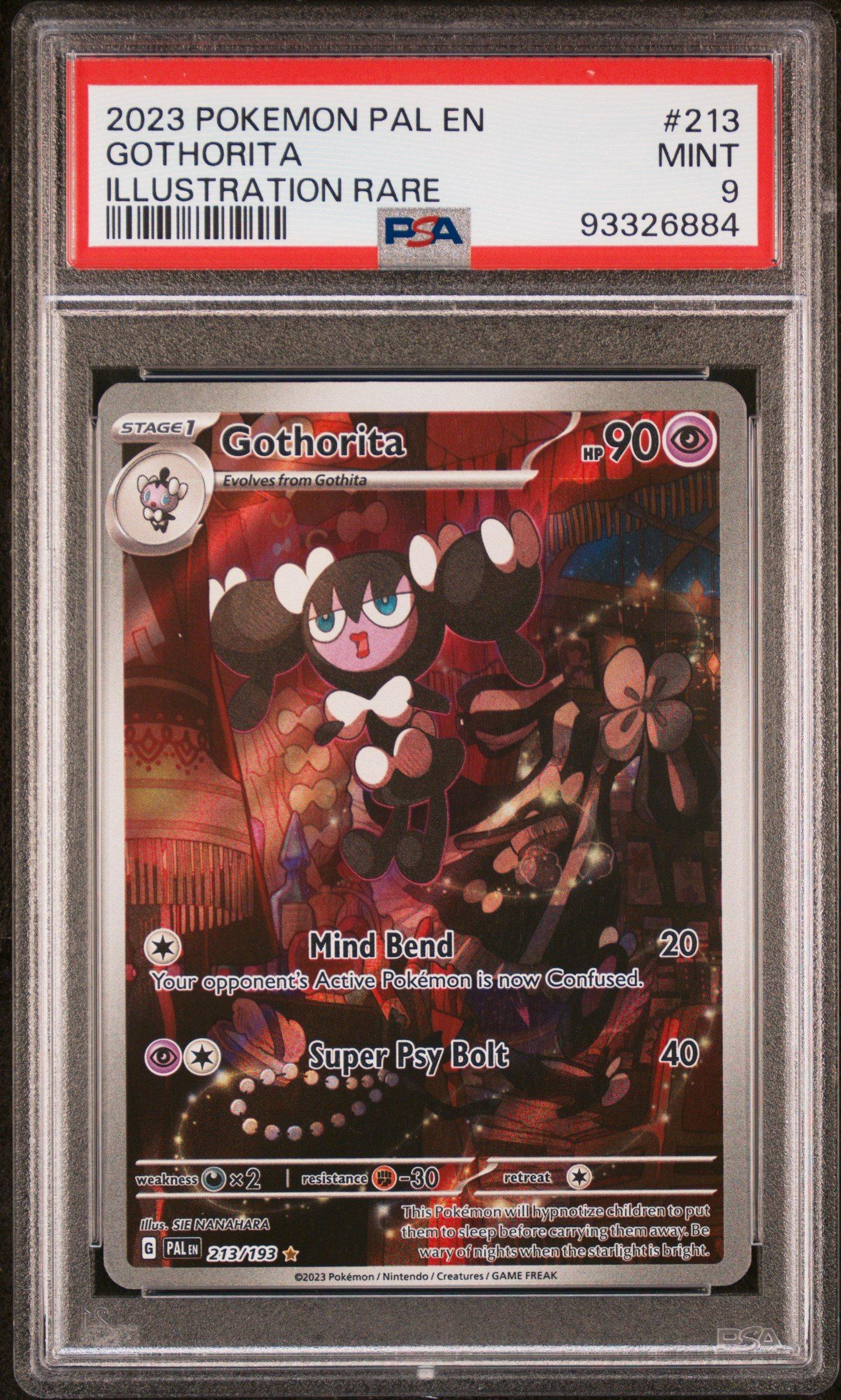 2023 Pokemon Pal En-paldea Evolved 213 Gothorita Illustration Rare PSA 9