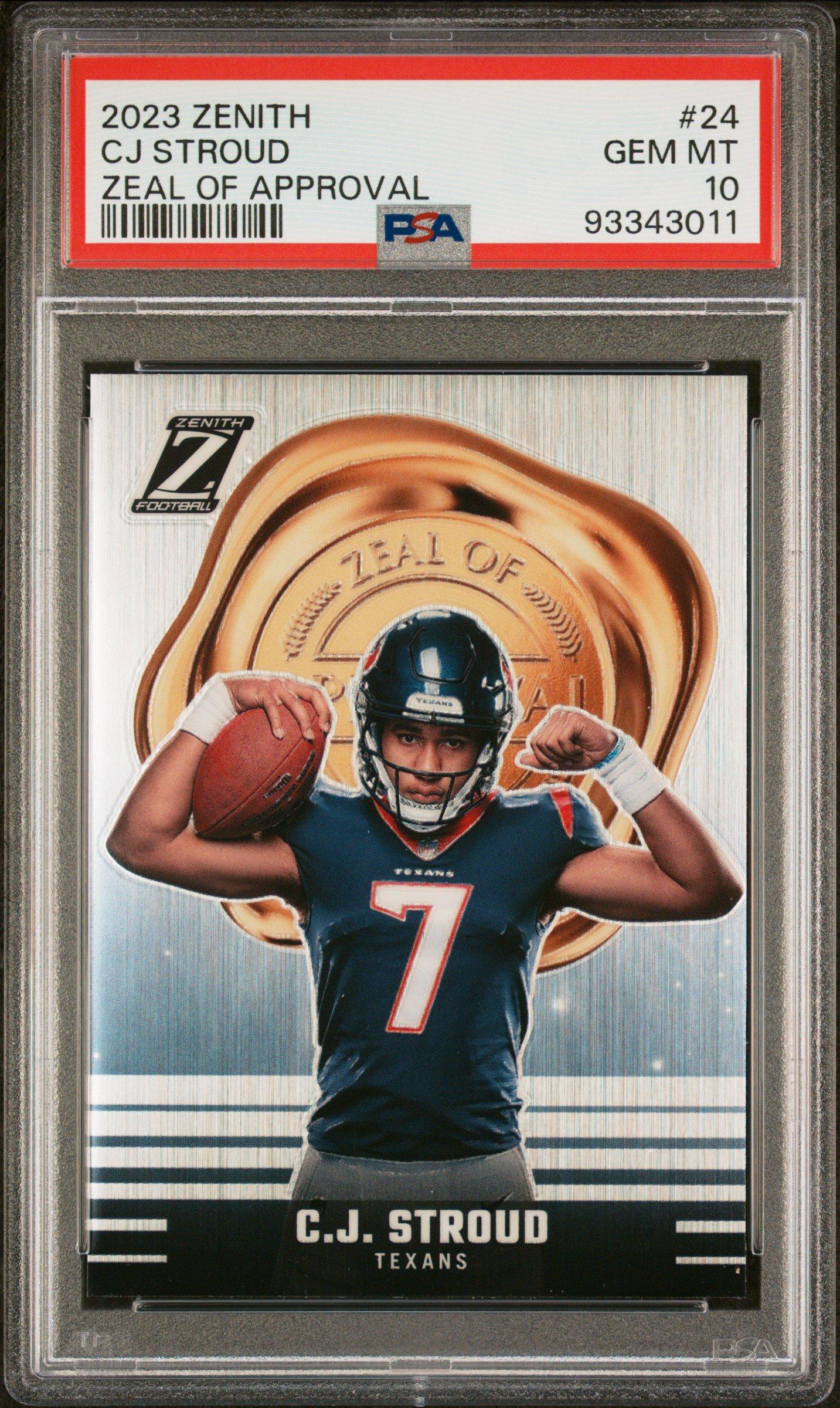2023 Panini Zenith Zeal Of Approval 24 Cj Stroud PSA 10