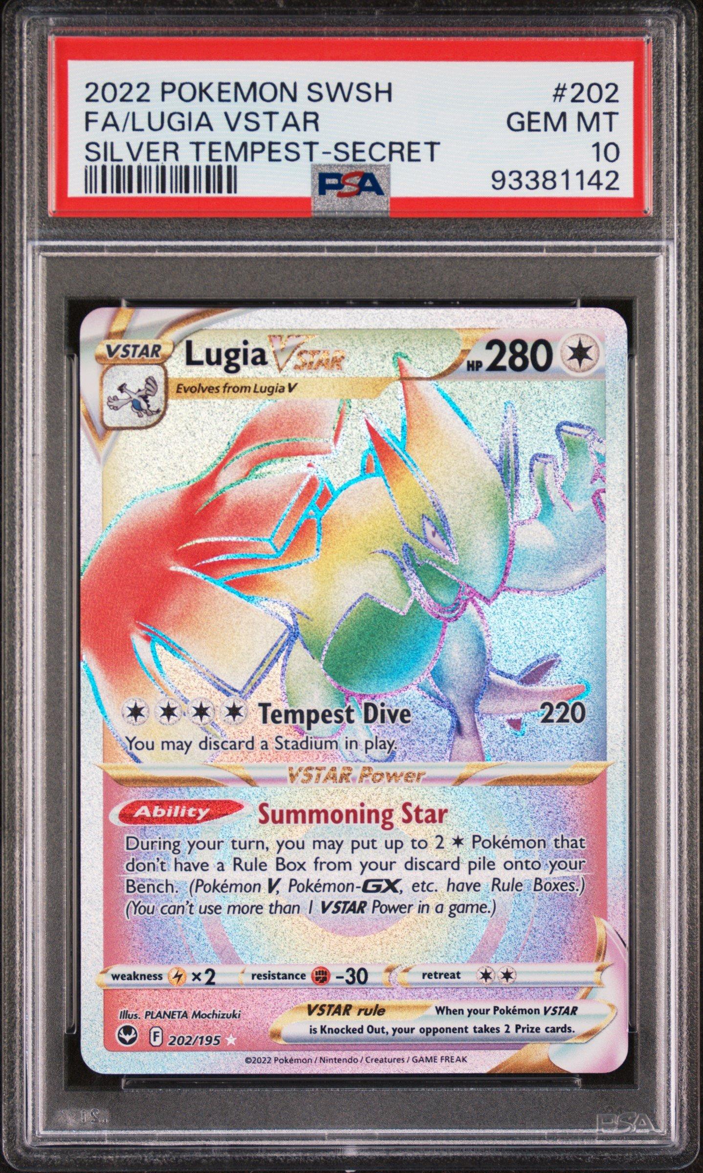 2022 Pokemon Sword & Shield Silver Tempest 202 Full Art/lugia