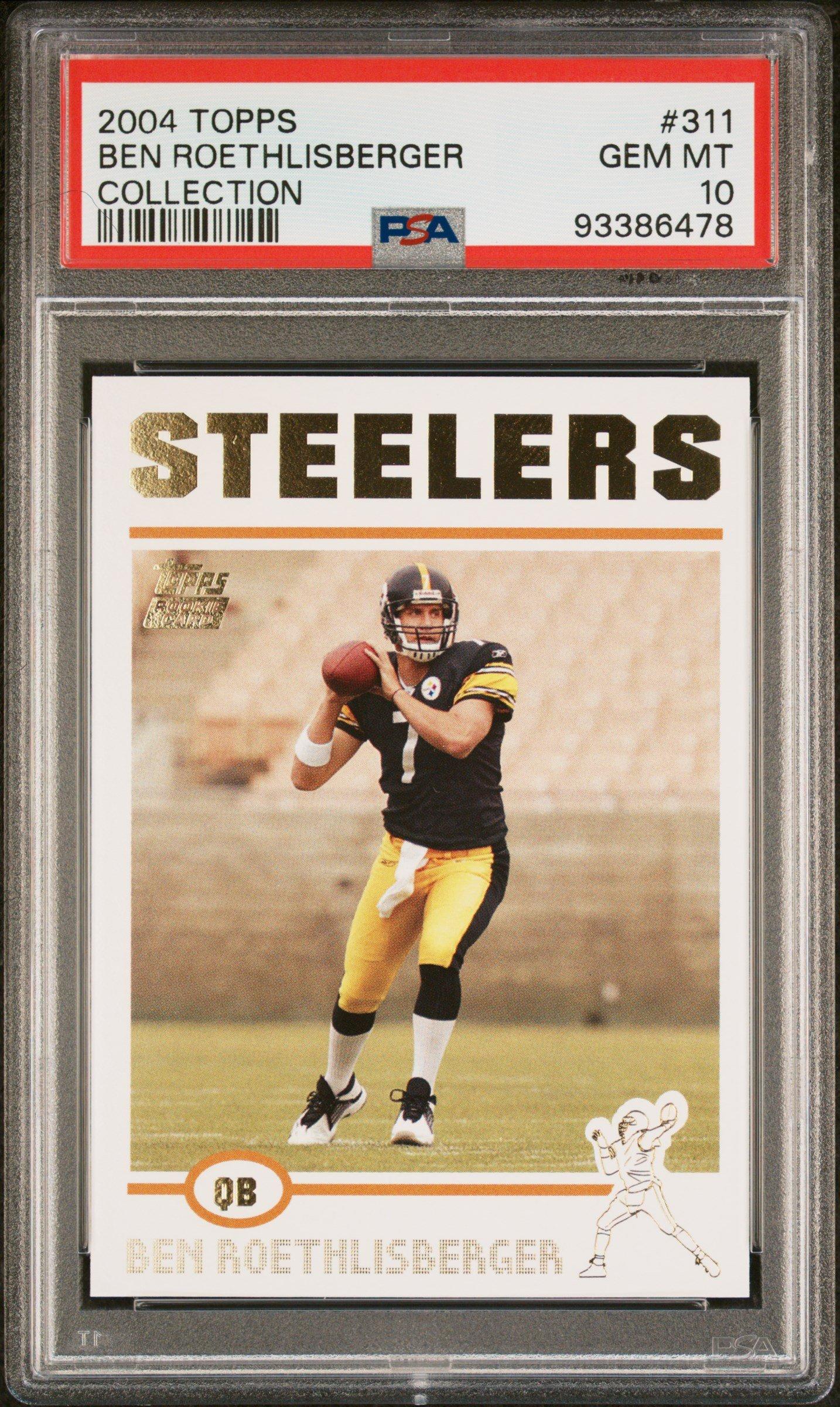 2004 Topps 311 Ben Roethlisberger Collection PSA 10