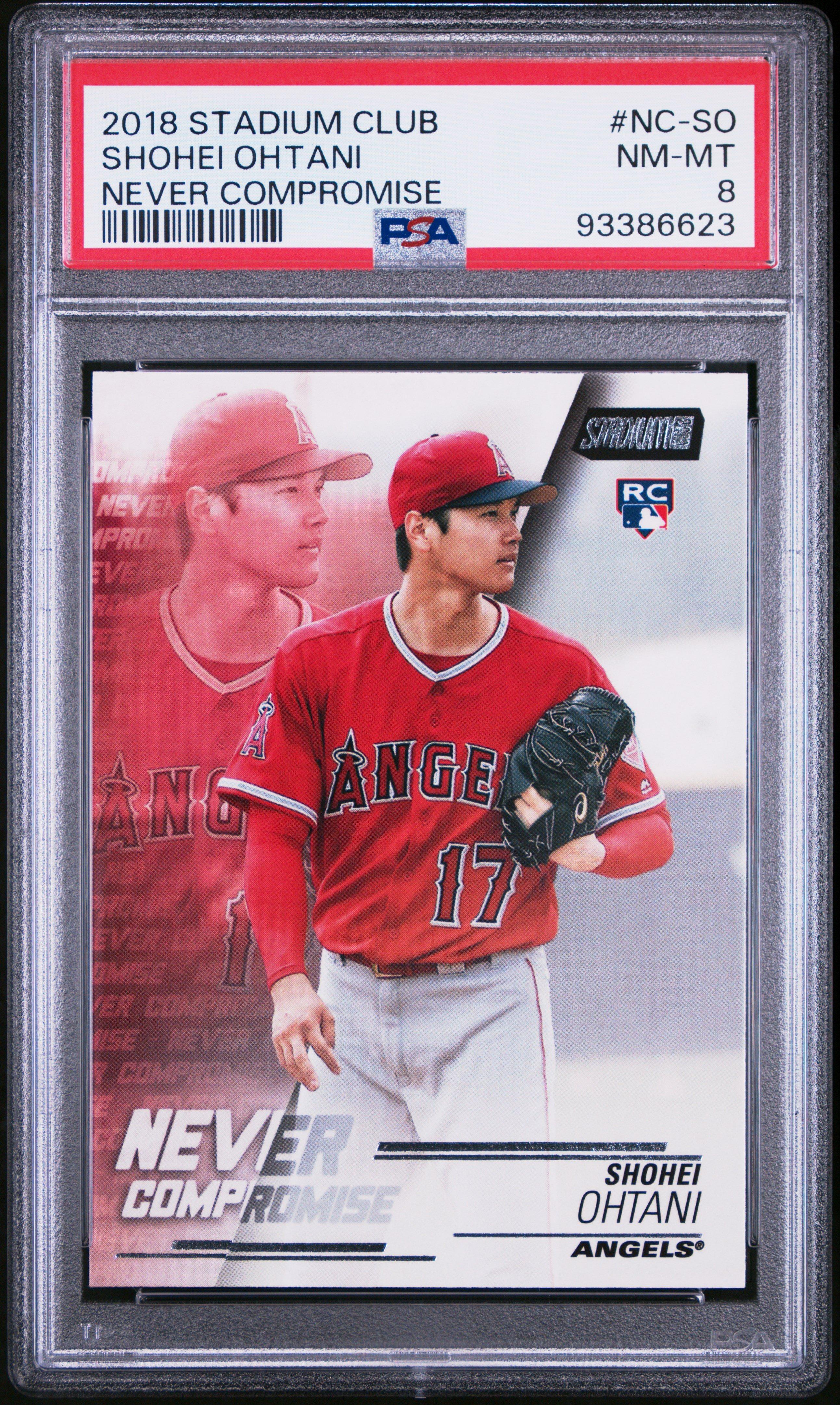 2018 Stadium Club Never Compromise Nc-so Shohei Ohtani PSA 8