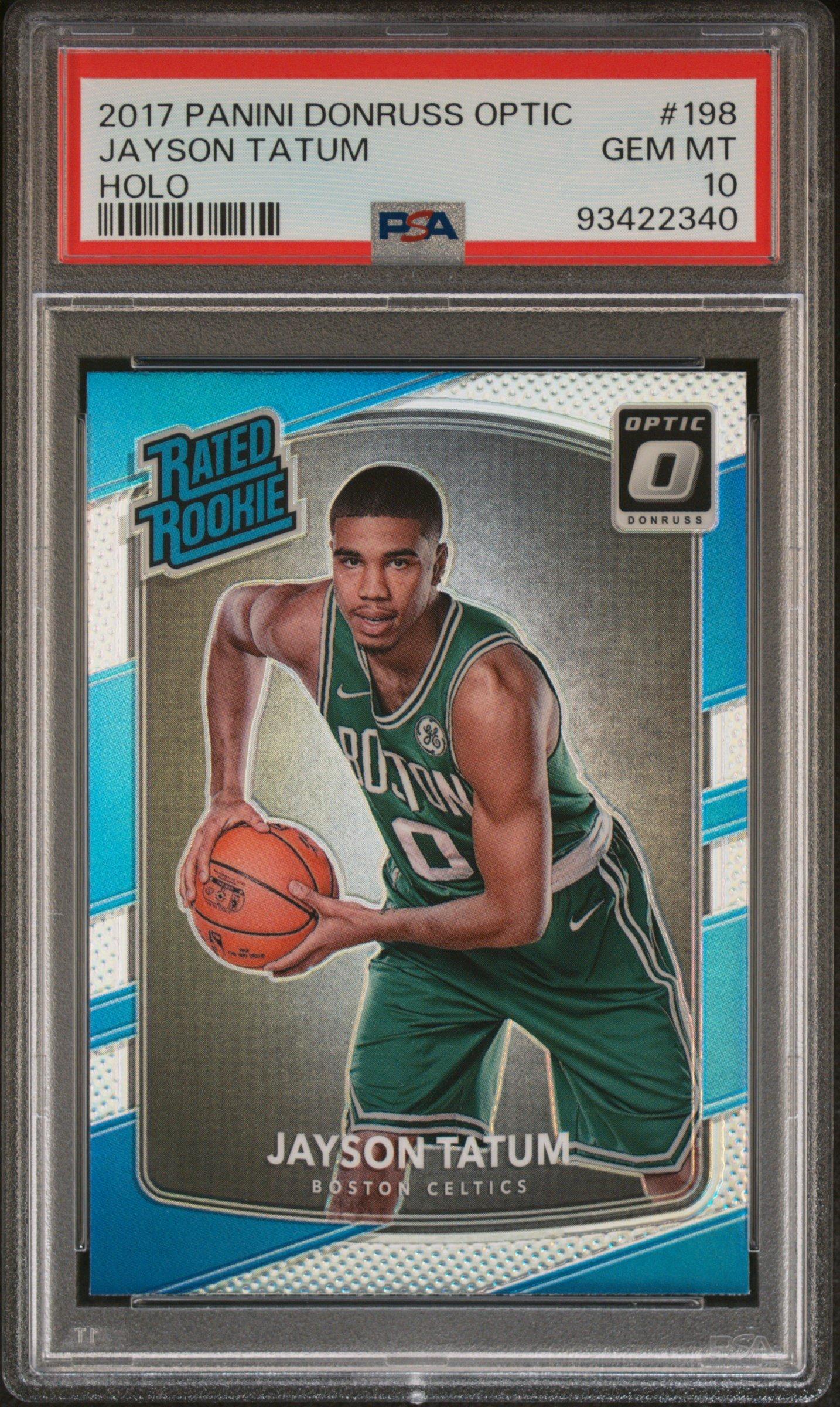 2017 Panini Donruss Optic 198 Jayson Tatum Holo PSA 10
