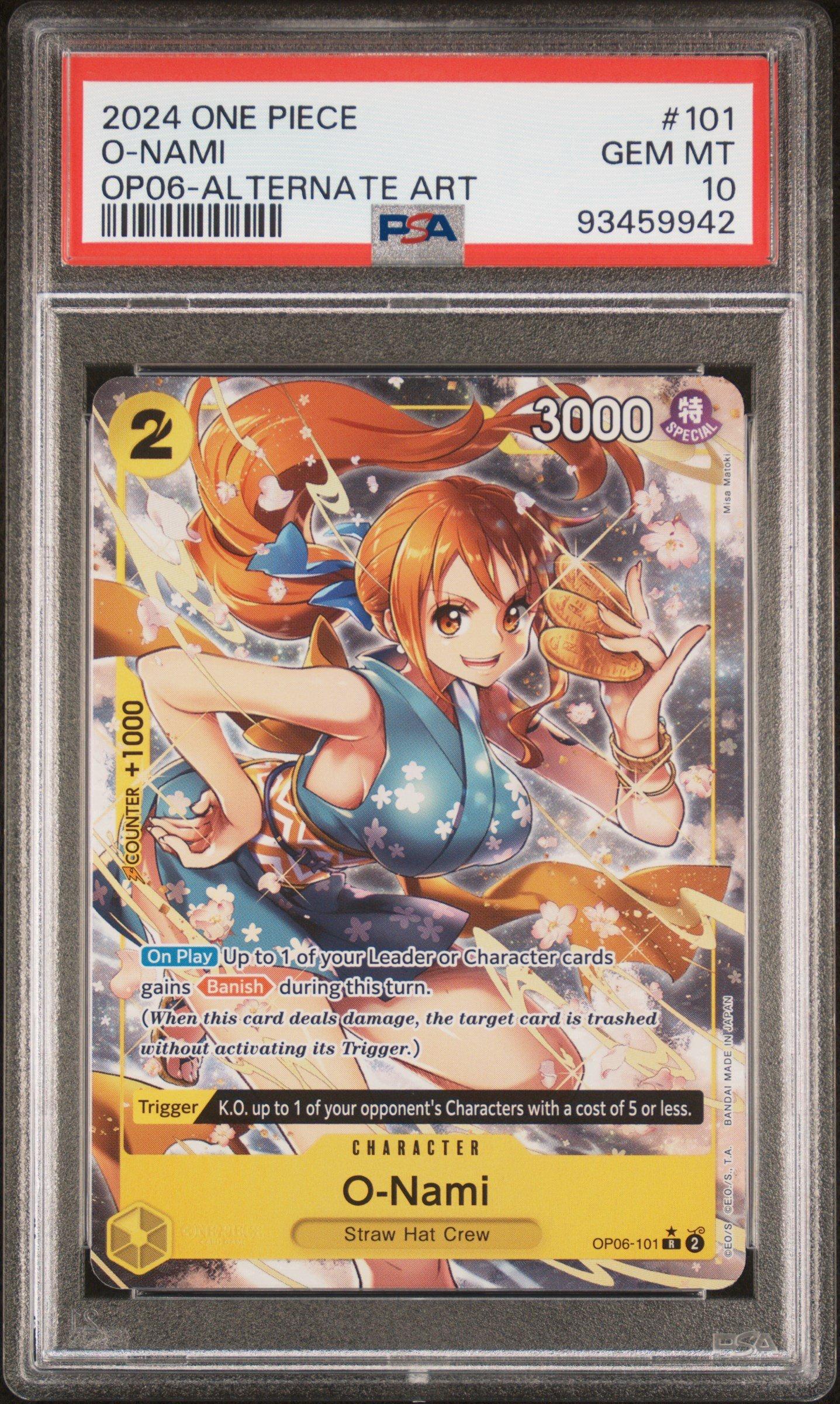 2024 ONE PIECE JPN #101 ナミ SPECIALALTART 2024 One Piece 500 Years In The Future 101 O-nami Special