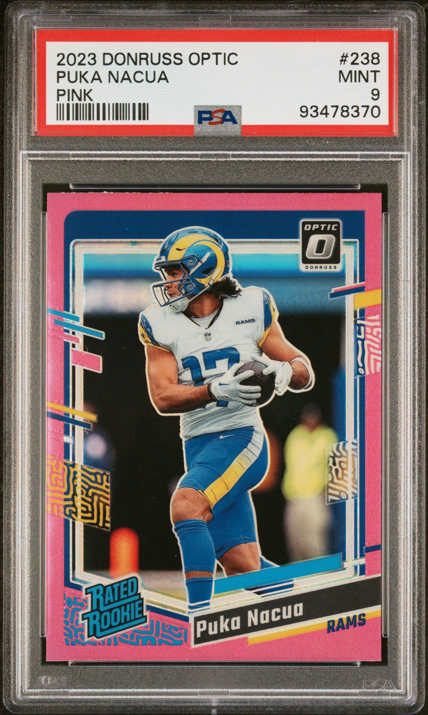 2023 Panini Donruss Optic 238 Puka Nacua Pink PSA