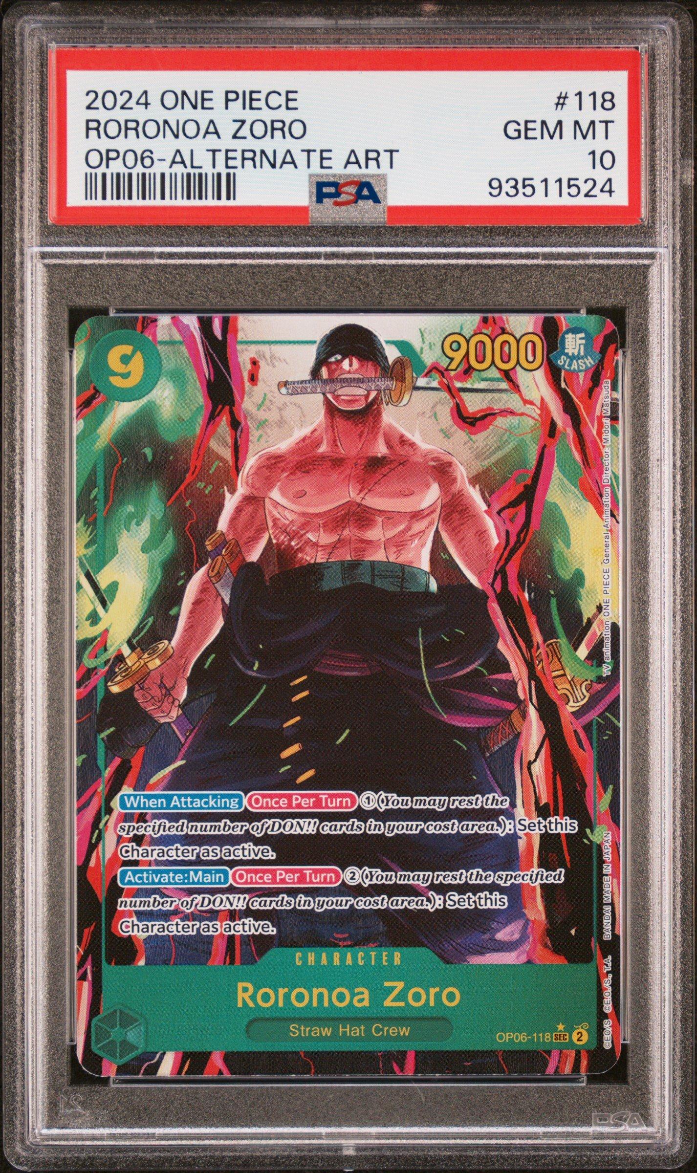 2024 One Piece Wings Of The Captain 118 Roronoa Zoro