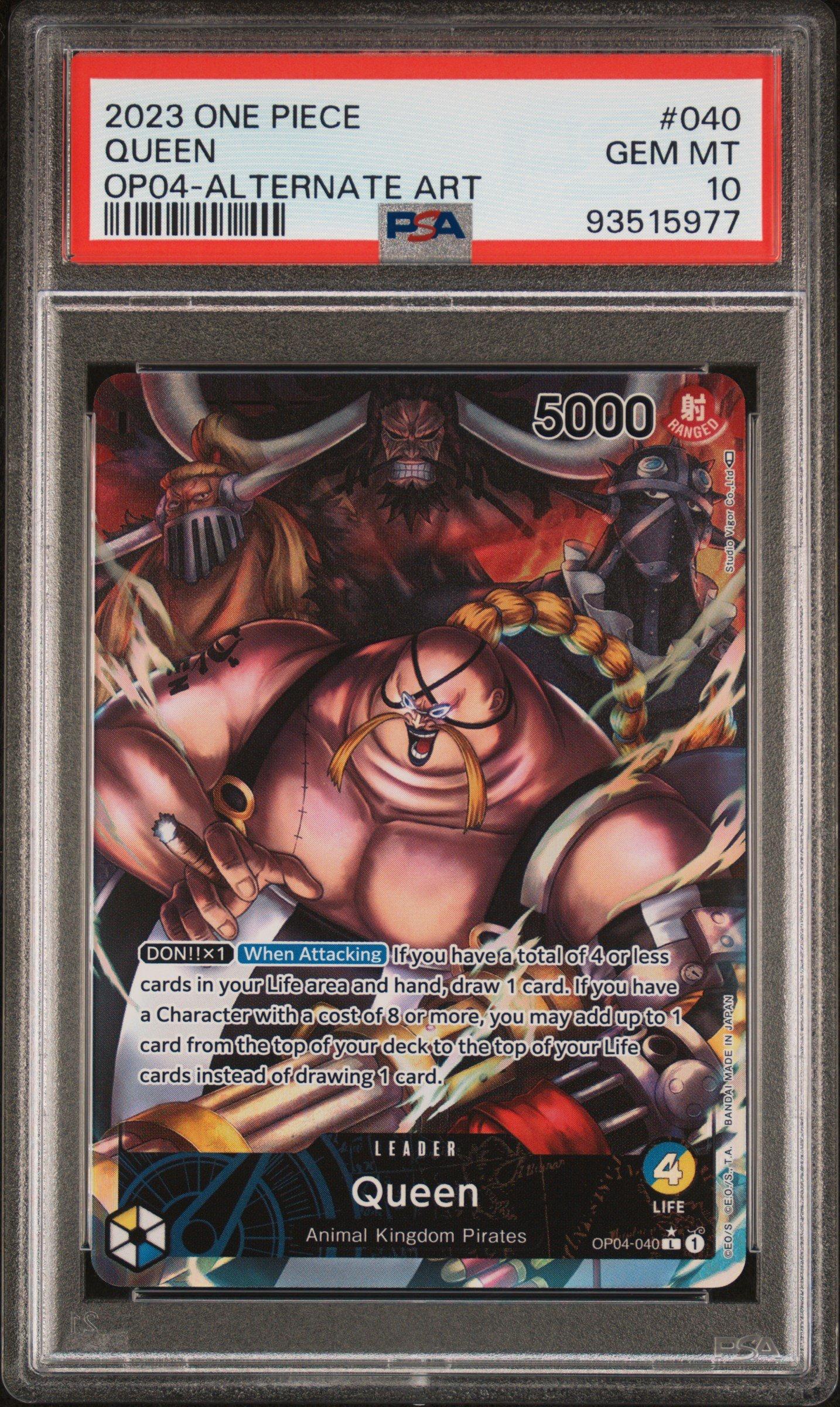 2023 One Piece Op04-kingdoms Of Intrigue 040 Queen Alternate Art