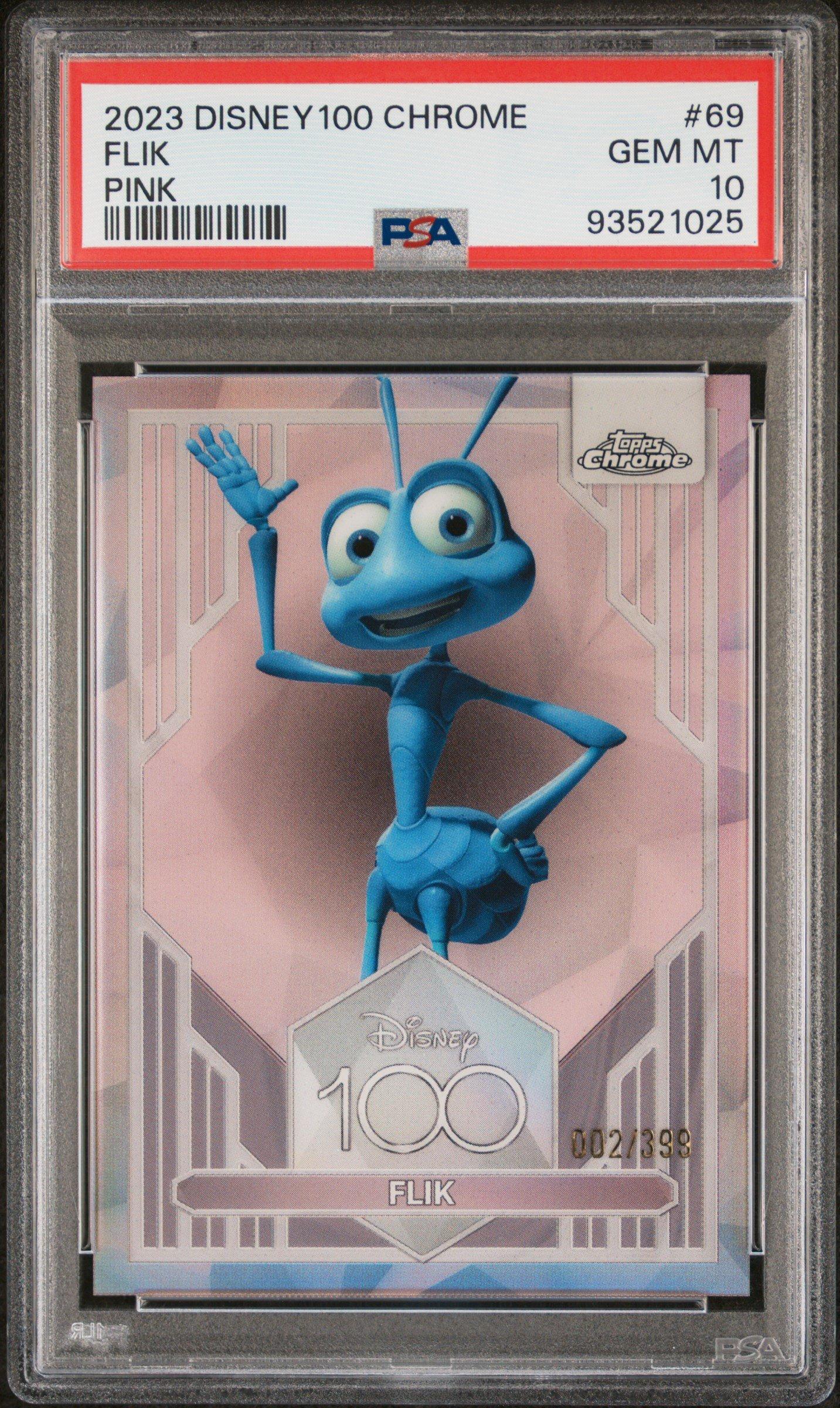 2023 Topps Chrome Disney100 69 Flik Pink PSA 10 Graded Card | GameStop