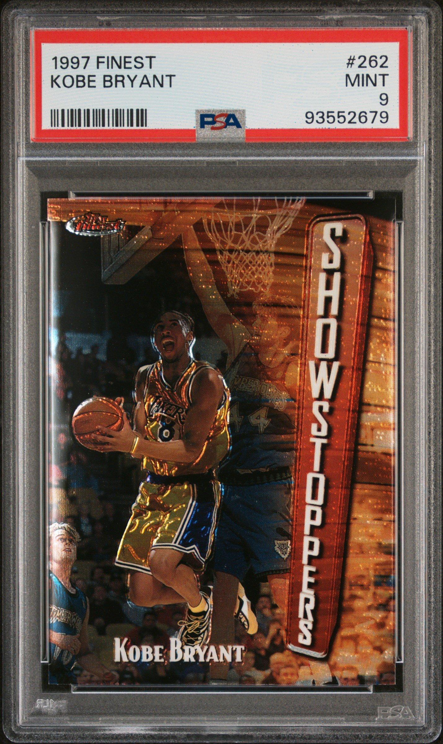 1997 Finest 262 Kobe Bryant PSA 9