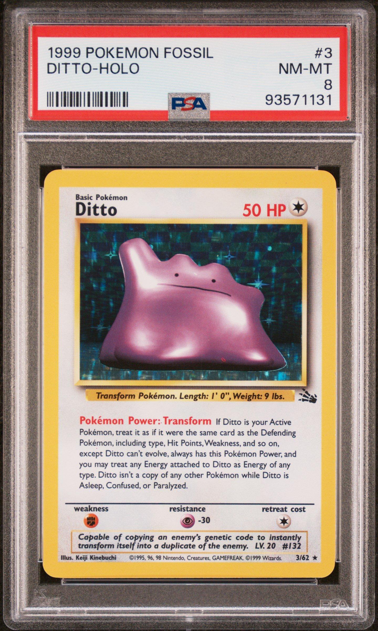 1999 Pokemon Fossil 3 Ditto-holo PSA 8 | GameStop